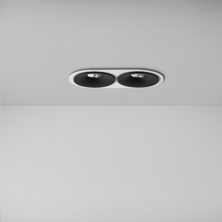 Levně ZAHO Zapuštěné LED svítidlo SPEAKER RD60, 11W, š. 130 mm, 36° Barva: Bílá, Teplota světla: 2700K - teplá bílá, Stmívání, řízení: DALI