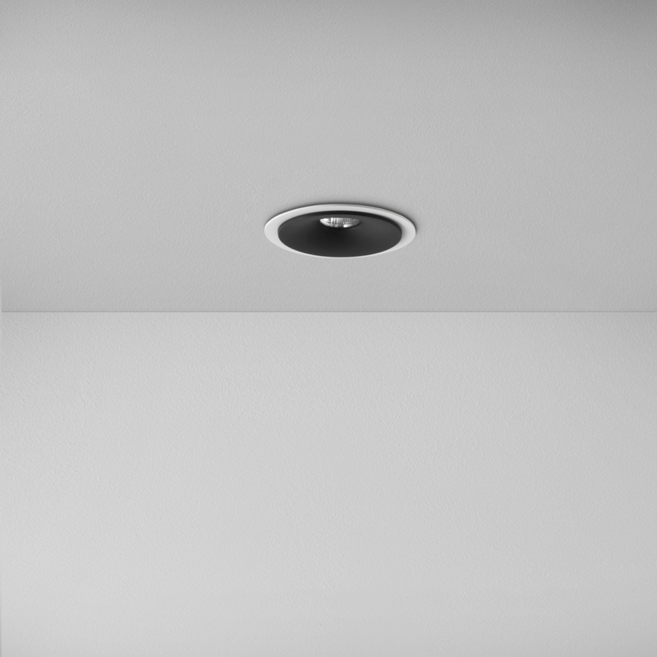 Levně ZAHO Zapuštěné LED svítidlo SPEAKER RD60, 6W, ø 70 mm, 36° Barva: Bílá, Teplota světla: 2700K - teplá bílá, Stmívání, řízení: DALI