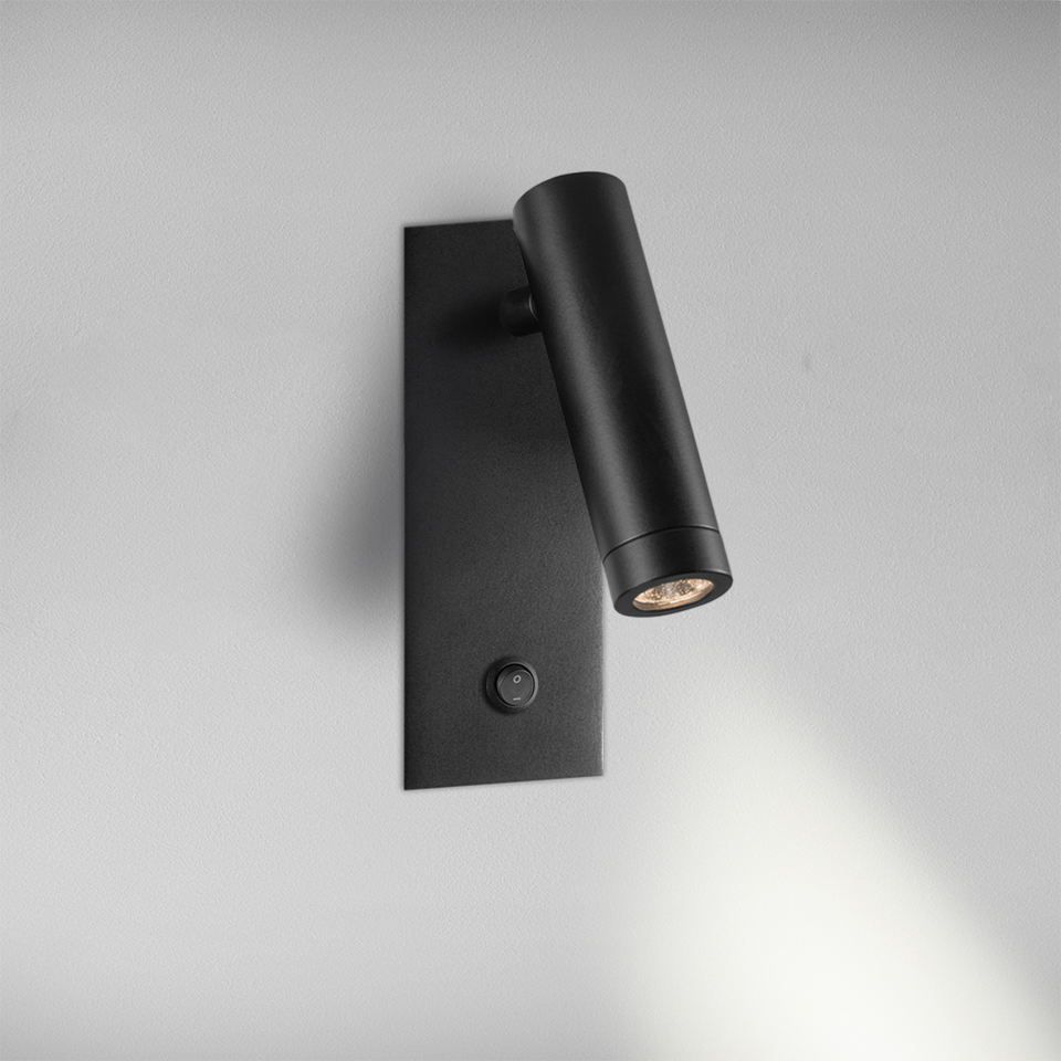Levně ZAHO Zapuštěné nástěnné LED svítidlo RID WL3 s vypínačem, 6W, v. 165 mm, 20° Barva: Bílá, Teplota světla: 2700K - teplá bílá
