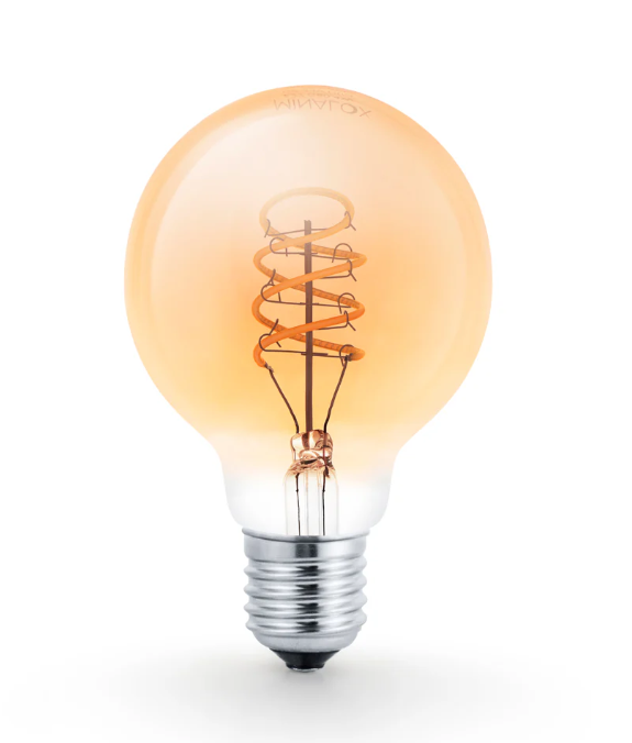 Levně LED stmívatelná žárovka Minalox G80 E27, 4W, 24V, 3000K