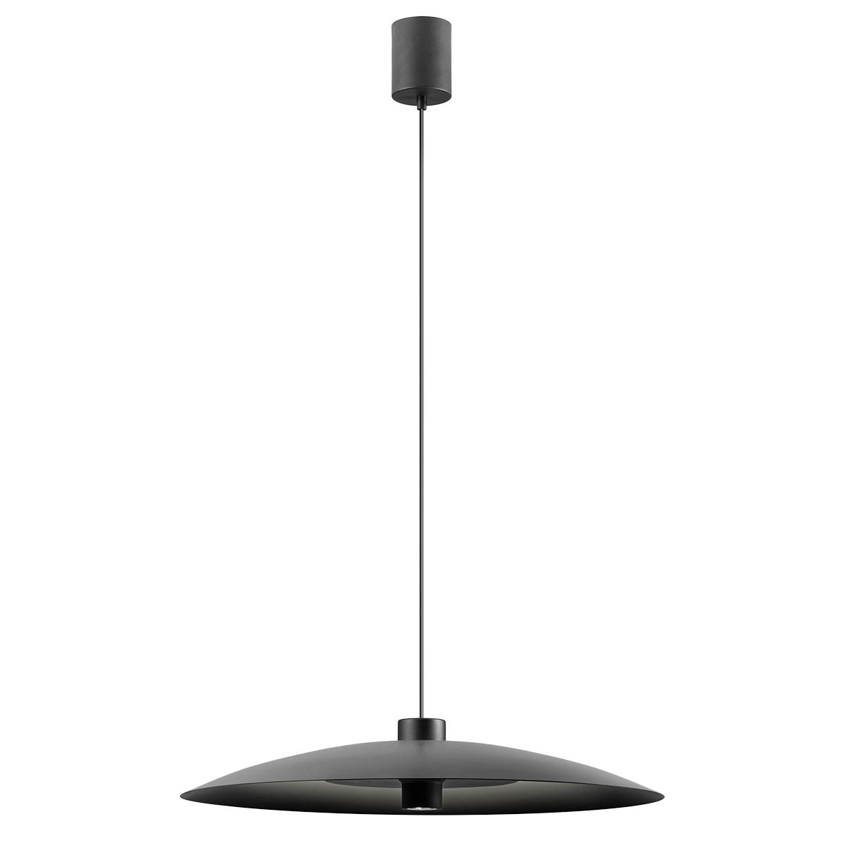 Levně Redo Závěsné LED svítidlo Lars Ø60 cm Barva: Černá