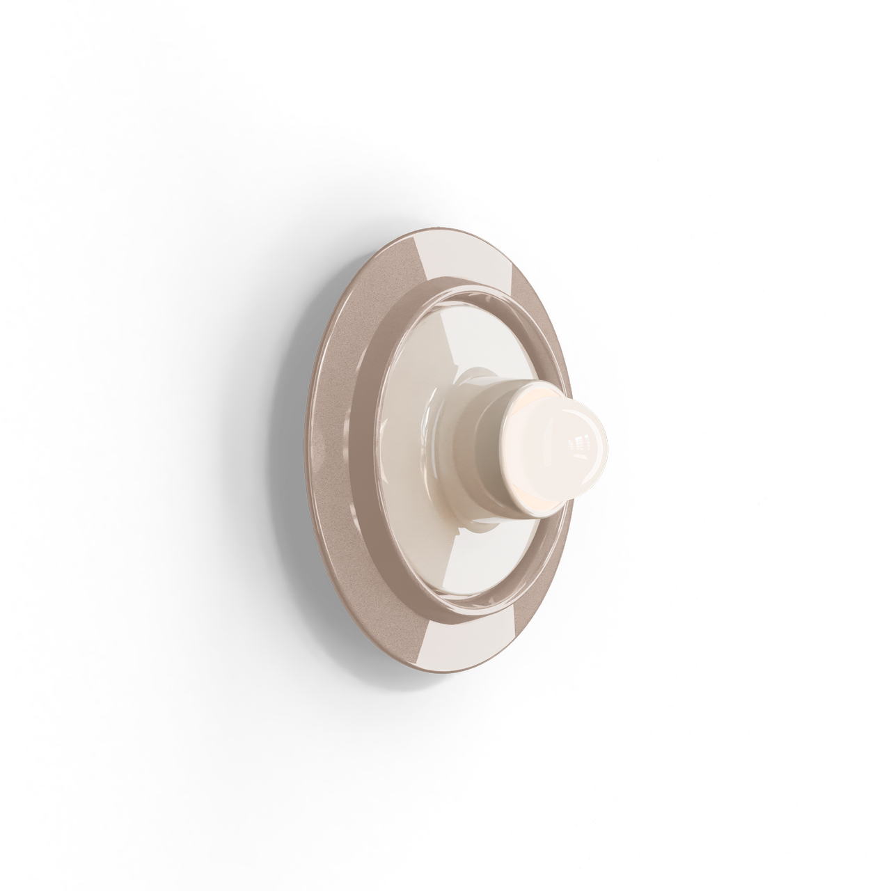 Levně Ferroluce Nástěnné svítidlo VOILÀ, ∅ 28 cm, 1xE27 Barva: Šedá-krémová