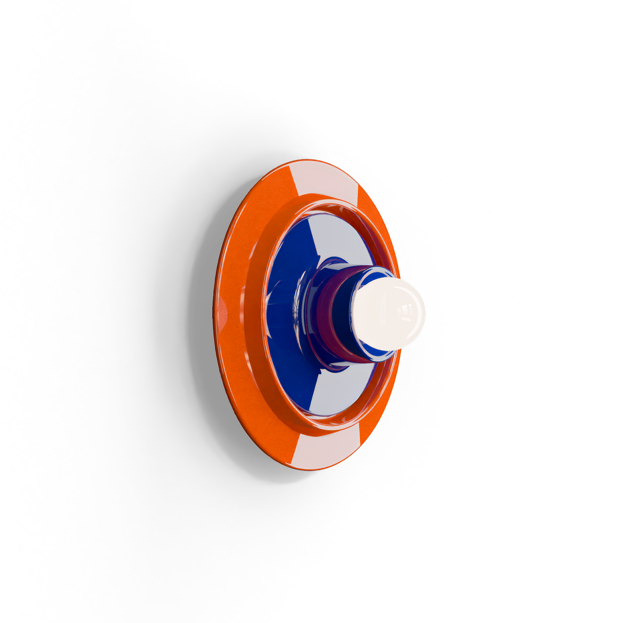 Levně Ferroluce Nástěnné svítidlo VOILÀ, ∅ 28 cm, 1xE27 Barva: Oranžová-modrá