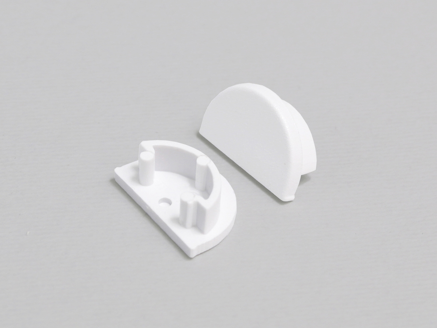 Koncovka profilu ARC12 D, bílá