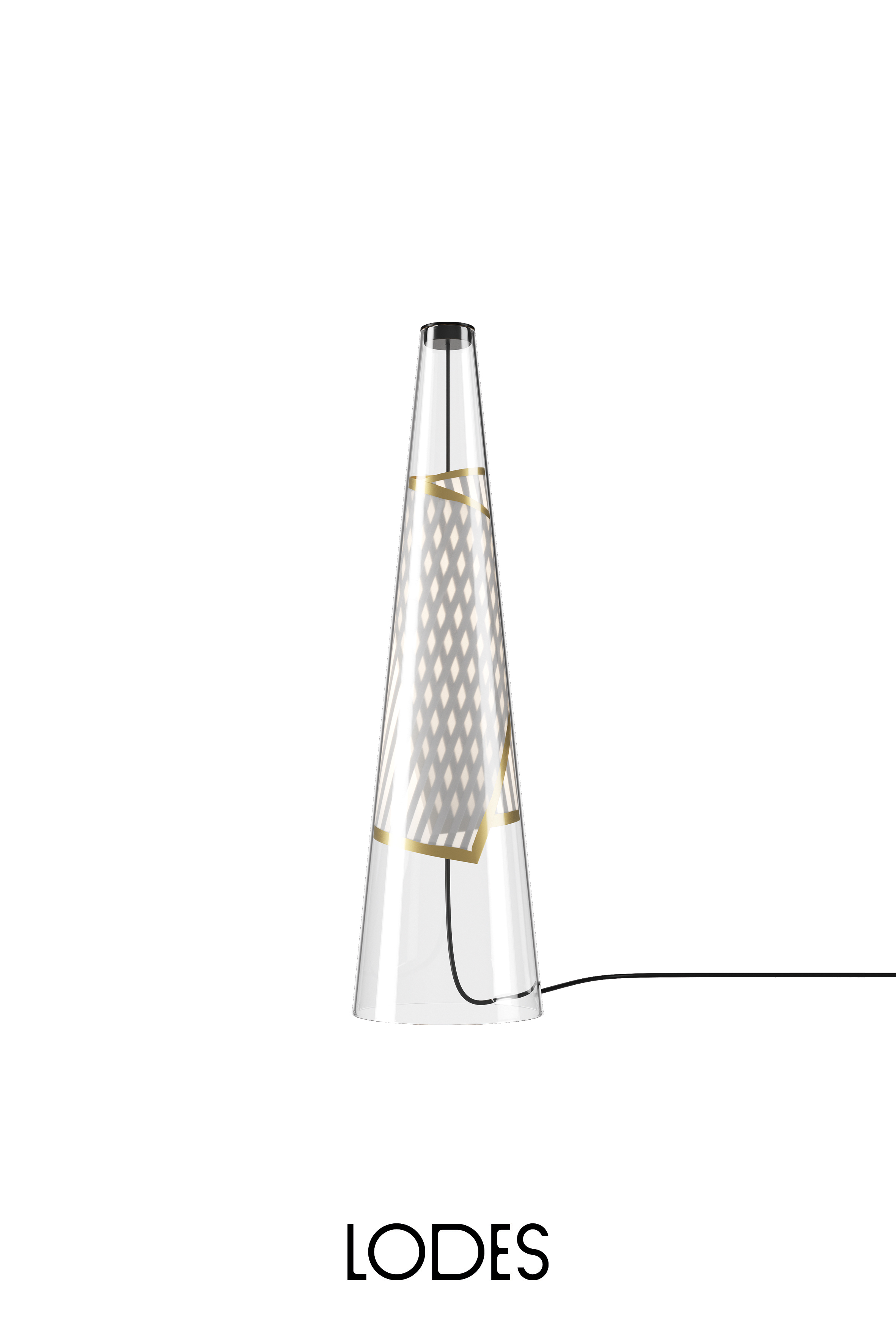Levně Lodes Stolní LED lampa Cono di Luce 7,5W, v. 50,2 cm, CRI90 Barva: Zlatá