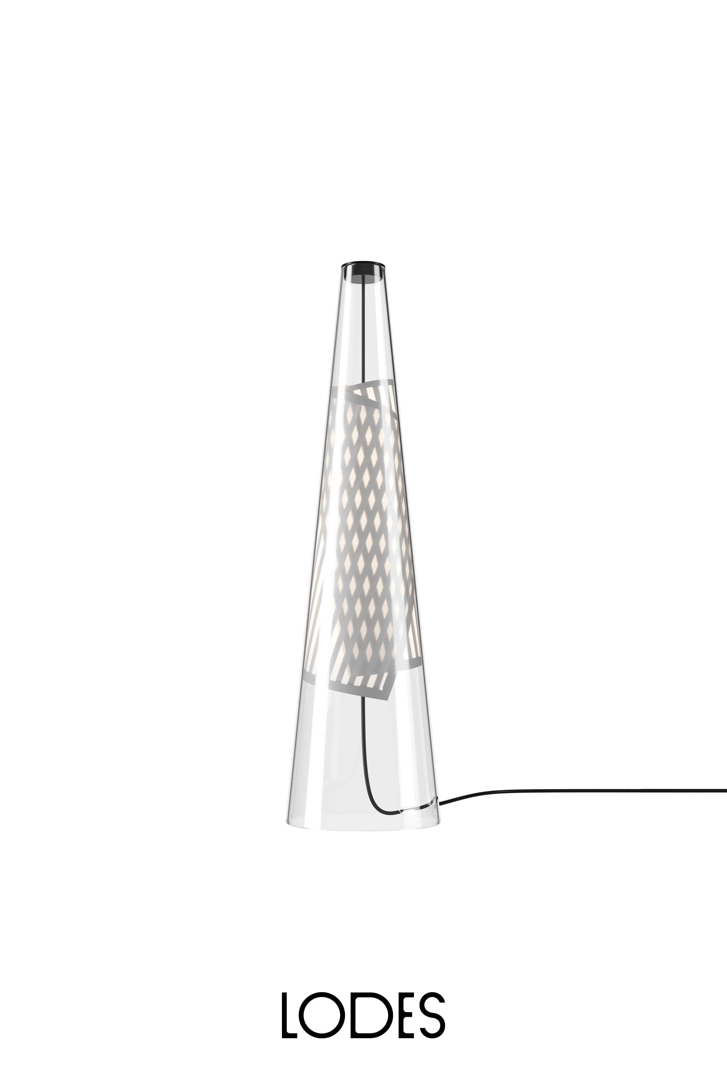 Levně Lodes Stolní LED lampa Cono di Luce 7,5W, v. 50,2 cm, CRI90 Barva: Šedá