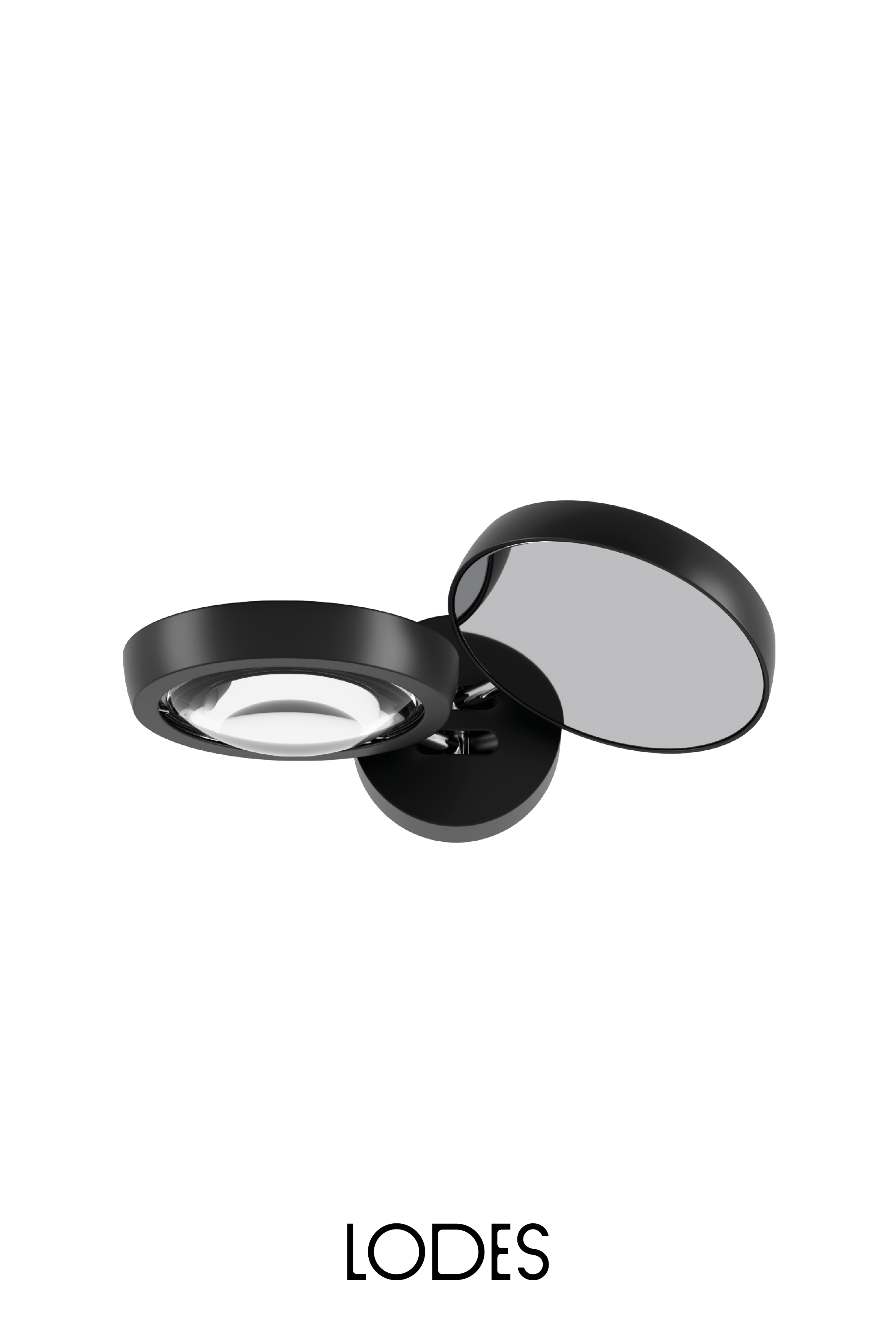Lodes Nástěnné LED svítidlo NAUTILUS, 2x12W, š. 28,5 cm, CRI90 Barva: Černá, Teplota světla: 2700K