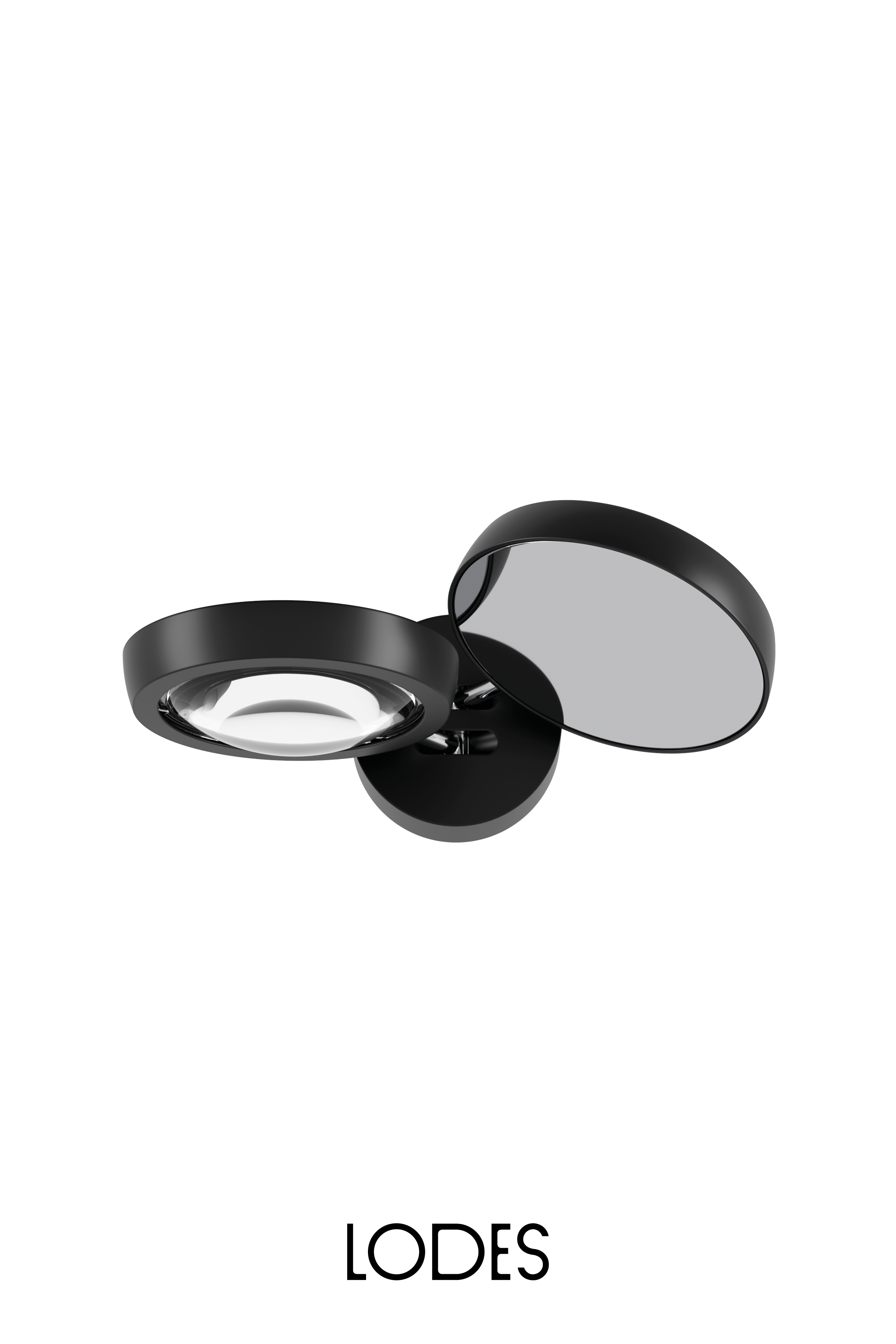 Lodes Nástěnné LED svítidlo NAUTILUS, 2x7W, š. 28,5 cm, Dim to warm 2200-2700K CRI90 Barva: Černá