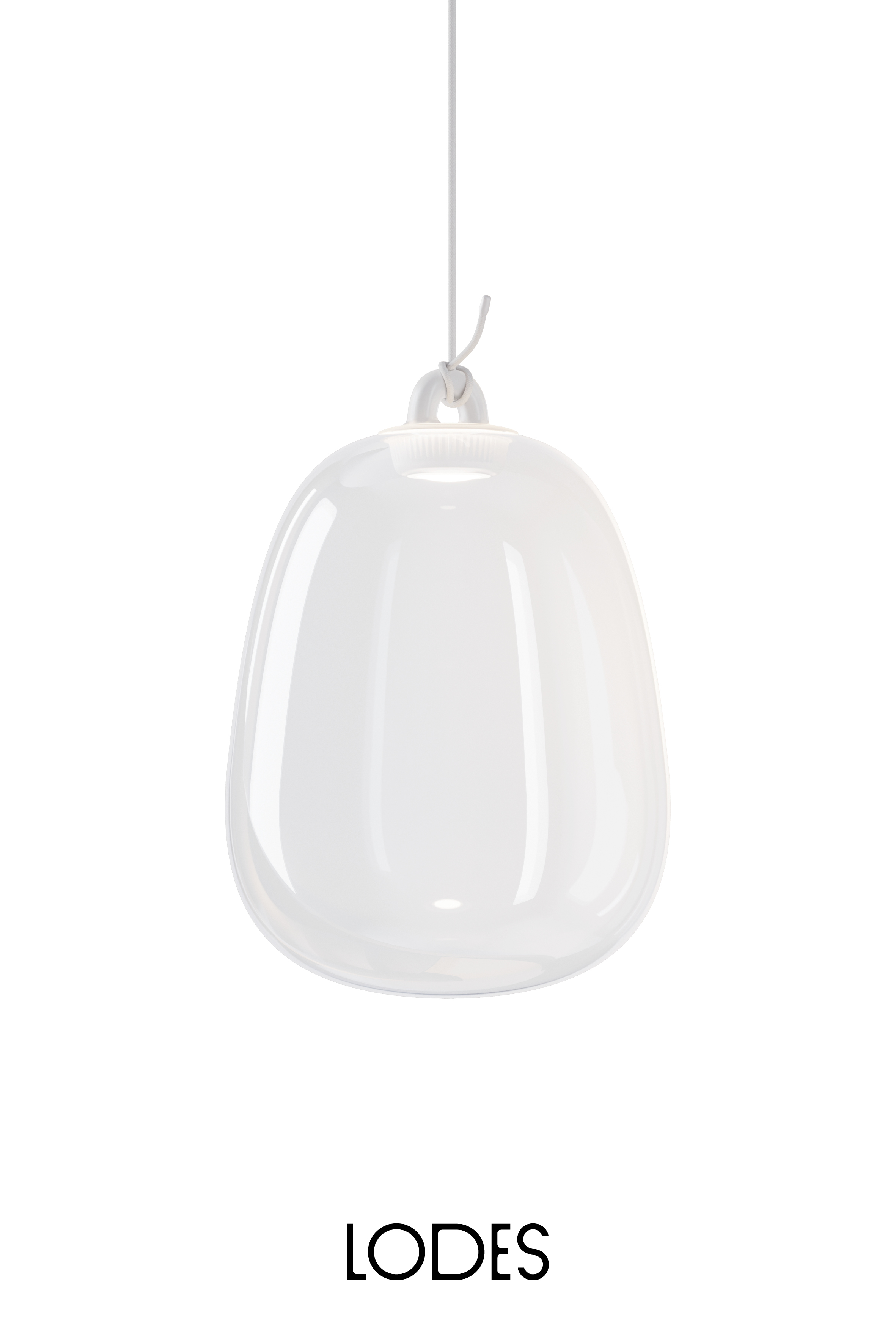 Levně Lodes Designové závěsné LED svítidlo Oblò, 7W, v. 34,7 cm, CRI90 Barva: Transparentní, Teplota světla: 2700K - teplá bílá
