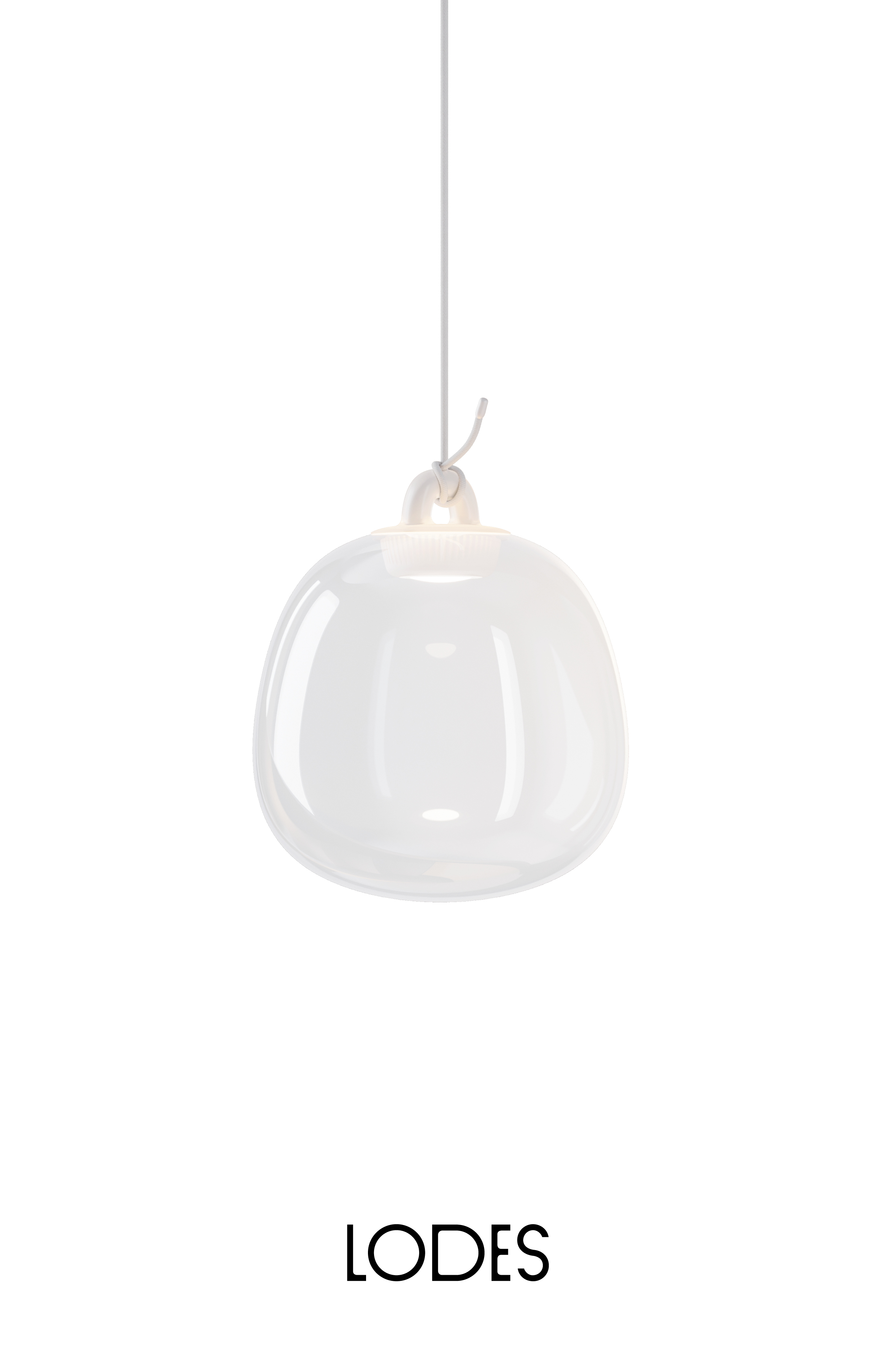 Levně Lodes Designové závěsné LED svítidlo Oblò, 7W, v. 24,3 cm, CRI90 Barva: Transparentní, Teplota světla: 2700K - teplá bílá