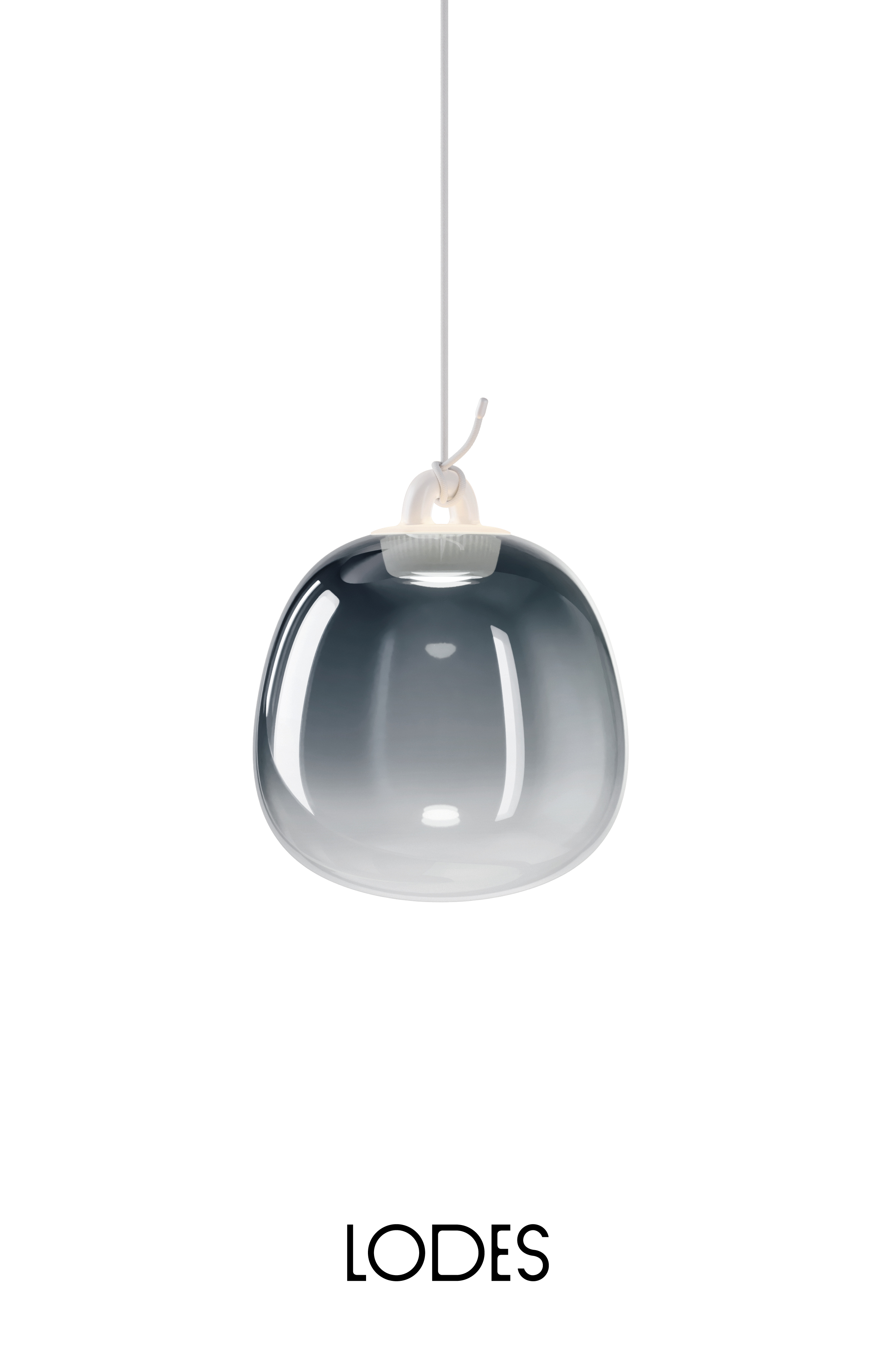 Levně Lodes Designové závěsné LED svítidlo Oblò, 7W, v. 24,3 cm, CRI90 Barva: Azurová, Teplota světla: 2700K - teplá bílá