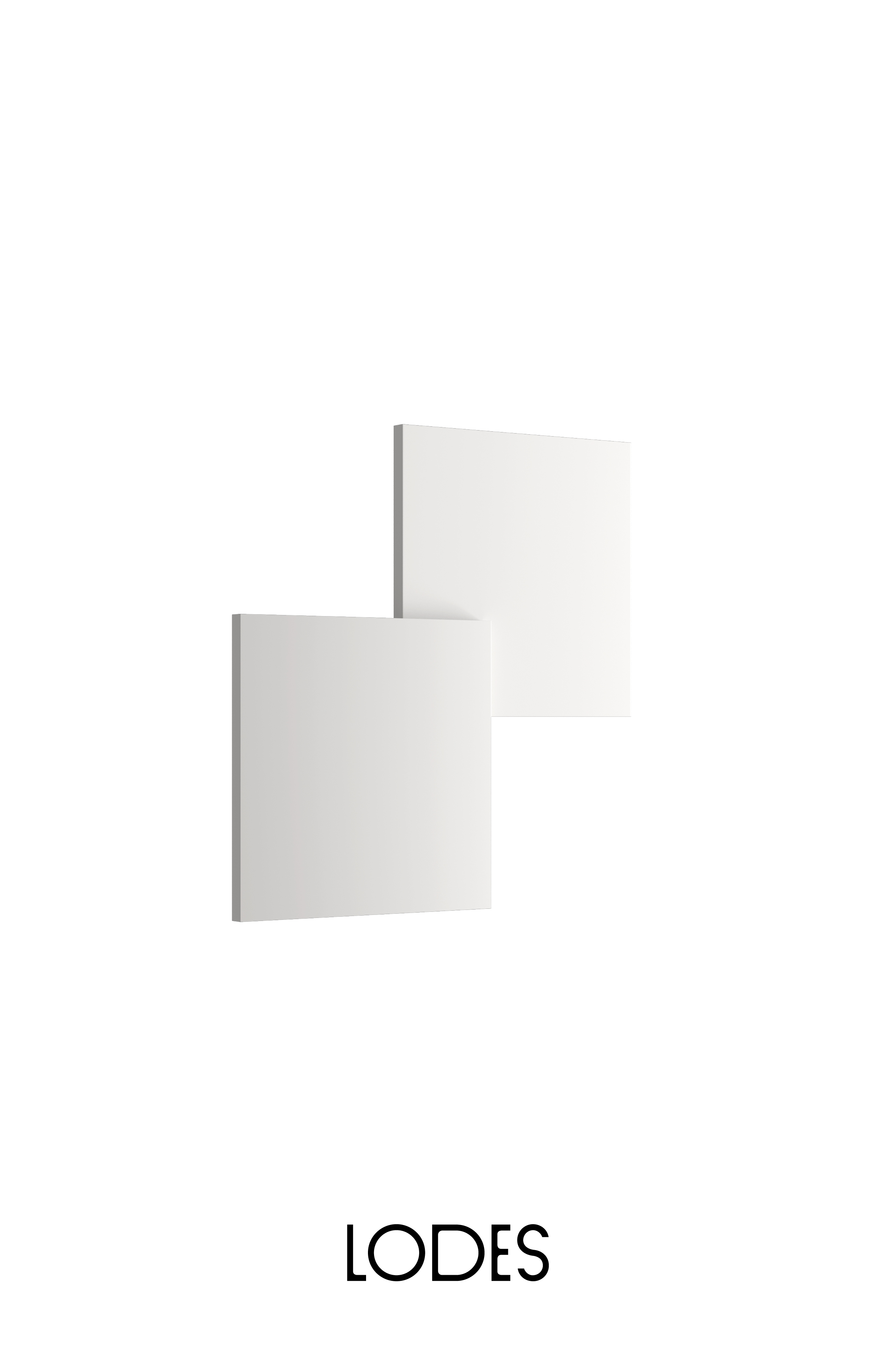 Levně Lodes LED stropní svítidlo Puzzle Double Square, v. 30 cm, 2x16W Barva: Matná bílá, Teplota světla: 2700K - teplá bílá