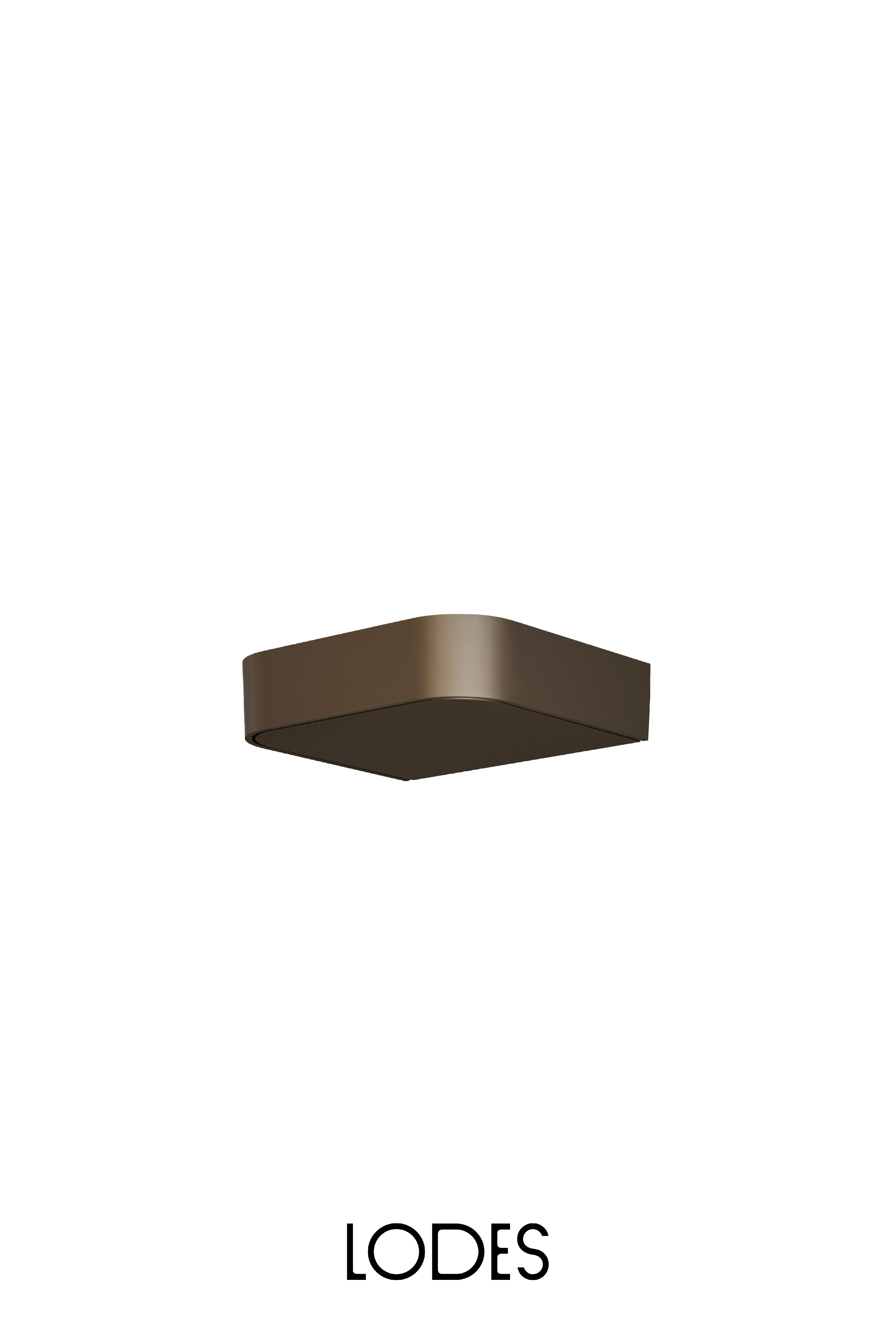 Lodes Nástěnné LED svítidlo SHIFT, 16W, š. 17 cm, CRI90 Barva: Hnědá, Teplota světla: 3000K, Stmívání, řízení: TRIAC