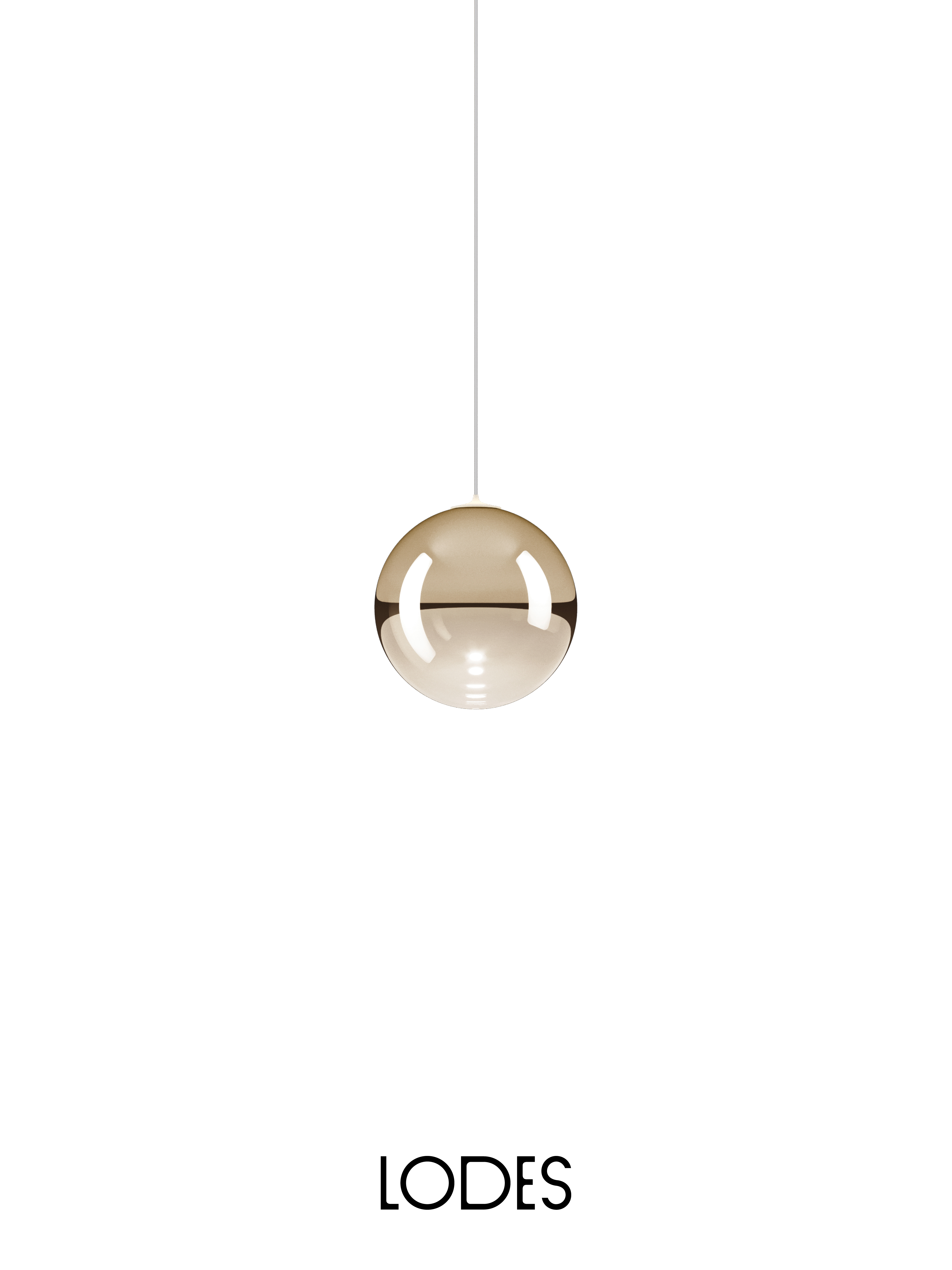 Levně Lodes Designové závěsné LED svítidlo RANDOM SOLO, 1W, ø 10 cm, CRI90 Barva: Transparentní, Teplota světla: 2700K - teplá bílá