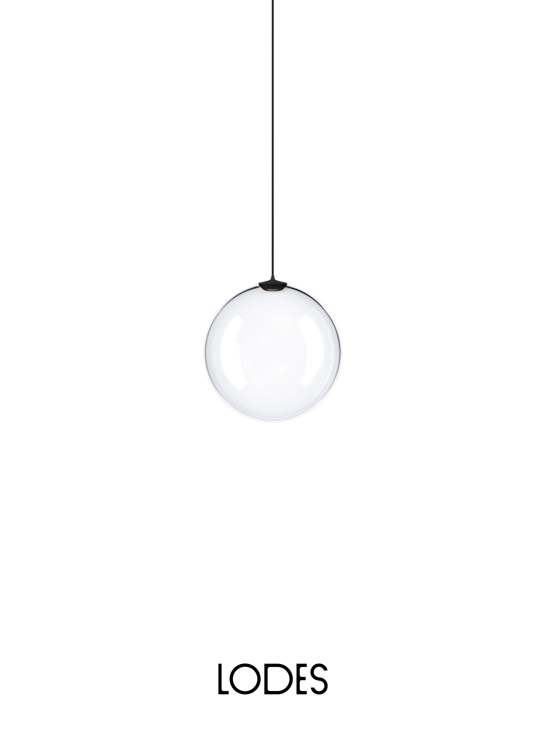 Levně Lodes Designové závěsné LED svítidlo RANDOM SOLO, 1W, ø 12 cm, CRI90 Barva: Sněhově bílá, Teplota světla: 2700K - teplá bílá