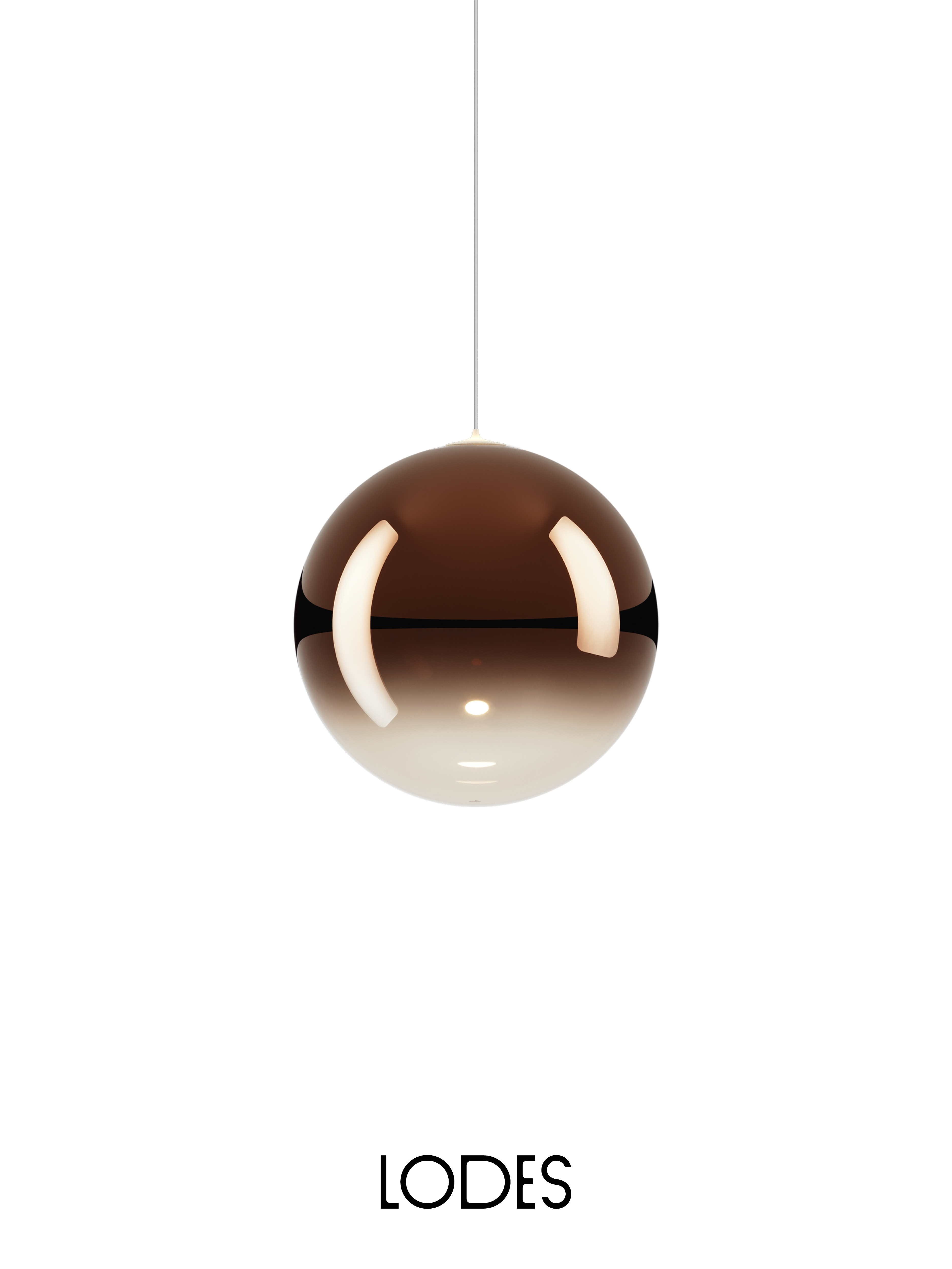 Levně Lodes Designové závěsné LED svítidlo RANDOM SOLO, 1W, ø 18 cm, CRI90 Barva: Sněhově bílá, Teplota světla: 2700K - teplá bílá