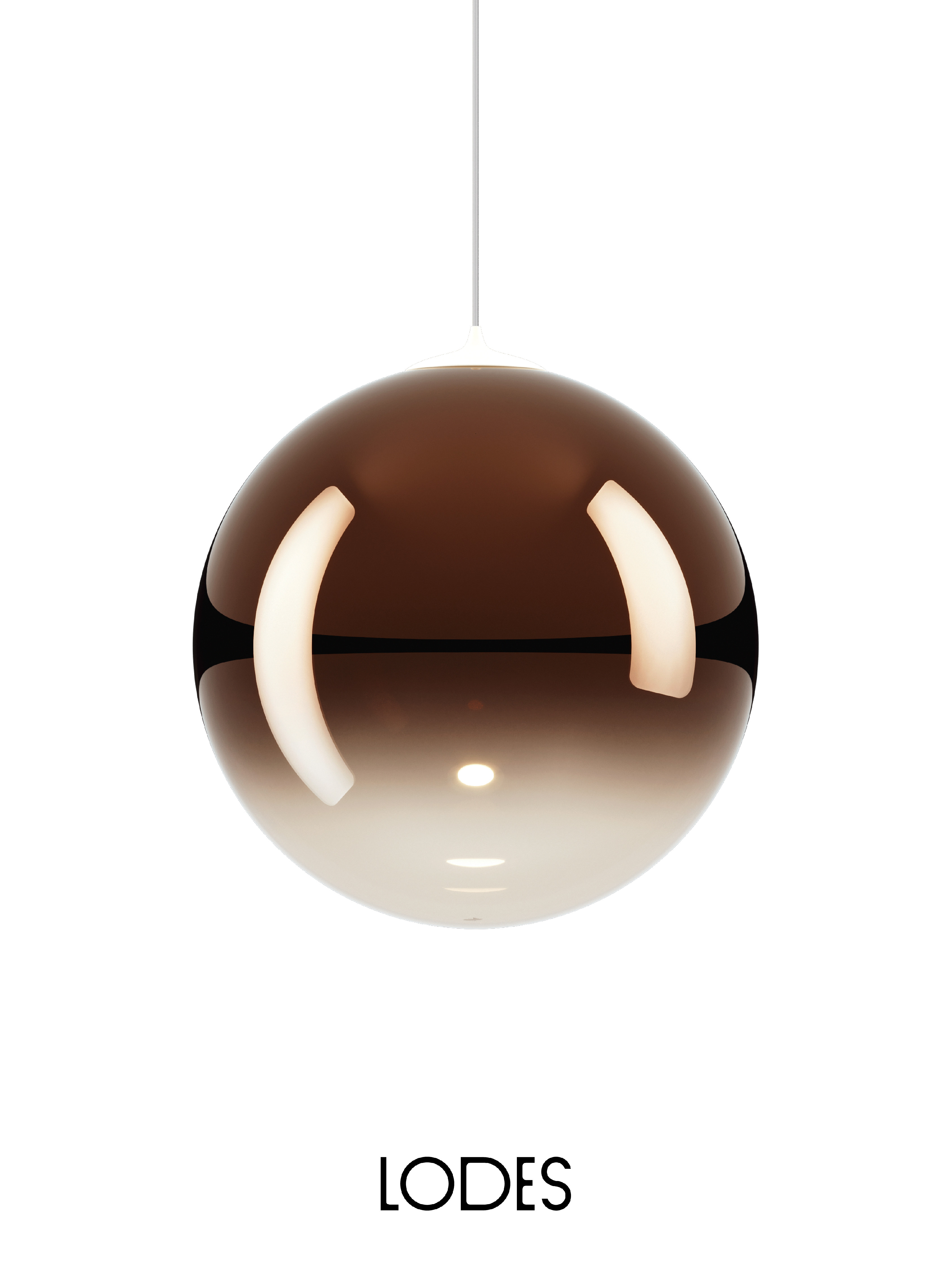 Levně Lodes Designové závěsné LED svítidlo RANDOM SOLO, 3W, ø 28 cm, CRI90 Barva: Transparentní, Teplota světla: 2700K - teplá bílá