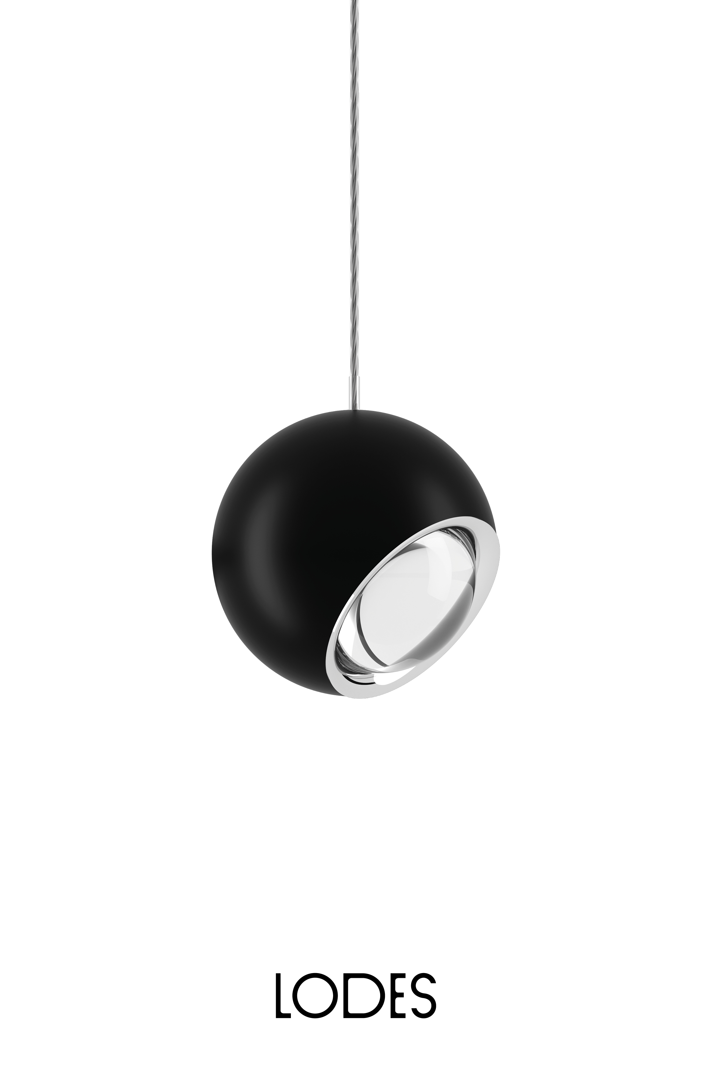 Levně Lodes Designové závěsné LED svítidlo SPIDER, 11W, ø 12 cm, CRI90 Barva: Černá, Teplota světla: 2700K - teplá bílá