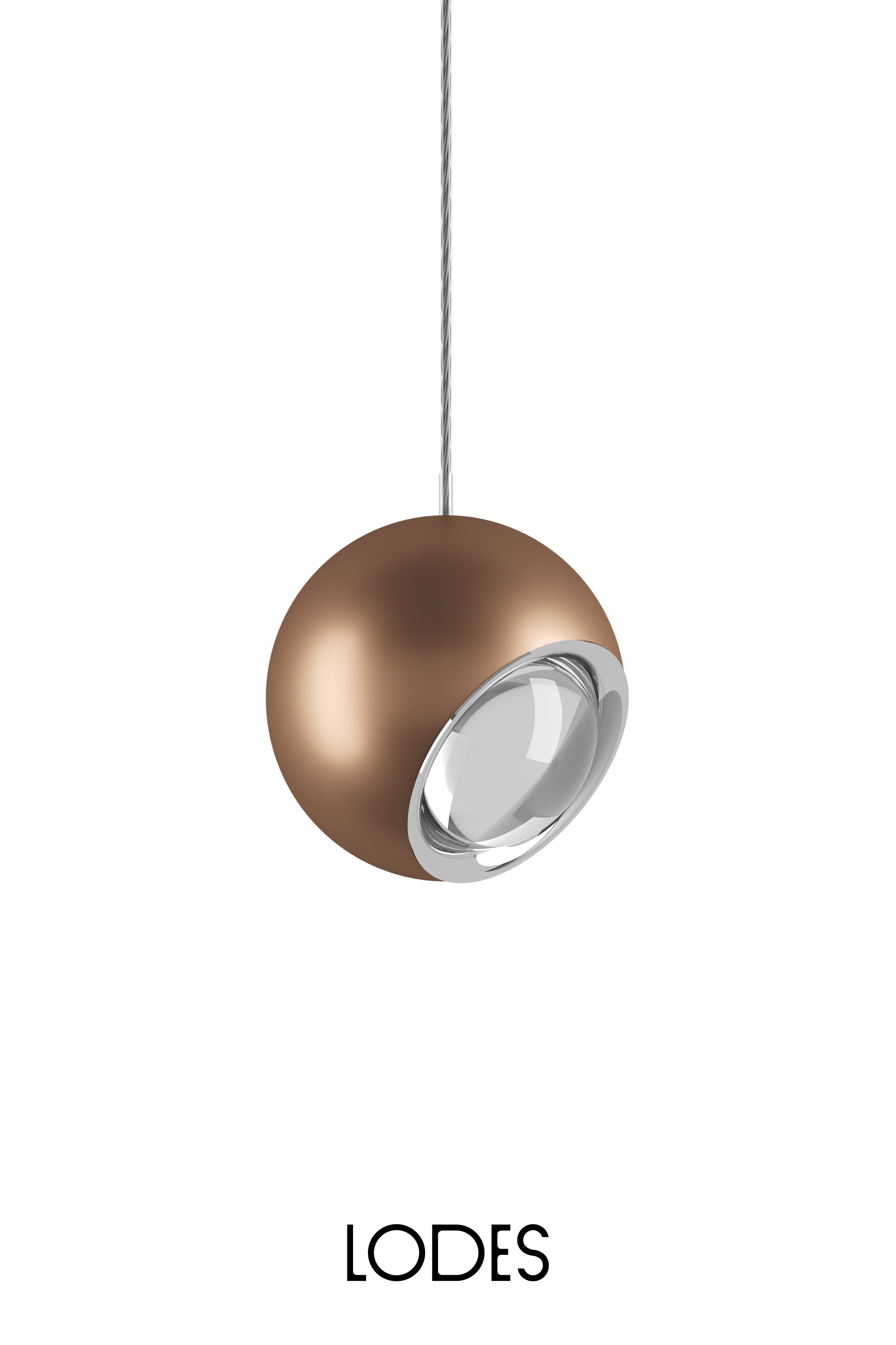 Levně Lodes Designové závěsné LED svítidlo SPIDER, 11W, ø 12 cm, CRI90 Barva: Terra, Teplota světla: 2700K - teplá bílá