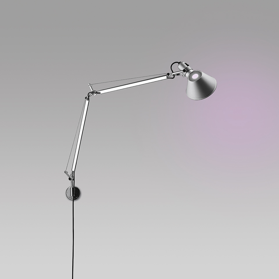 Levně Artemide LED Designová nástěnná lampa Tolomeo Pure Integralis, 7W