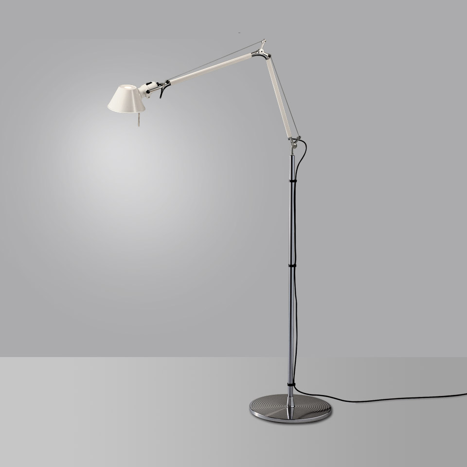 Levně Artemide Designová stojací lampa Tolomeo Floor, 1xE27 Barva: Bílá