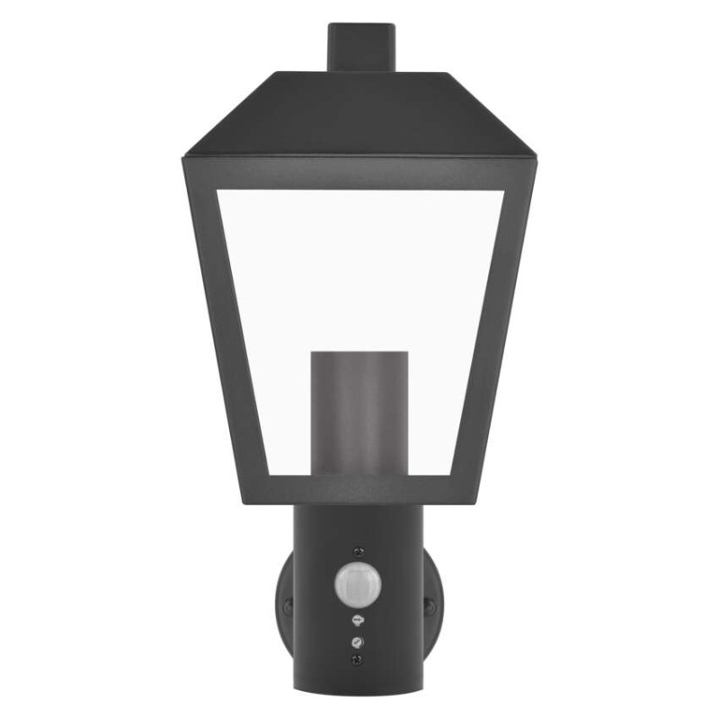 EMOS LED zahradní nástěnné svítidlo s čidlem soumraku, 19,8 x 15 x 29,8 cm, 1 x E27, 15 W 1554000006