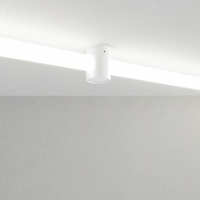 Arelux Průchodka pro stropní montáž LED trubic XLOOP 25 Barva: Bílá