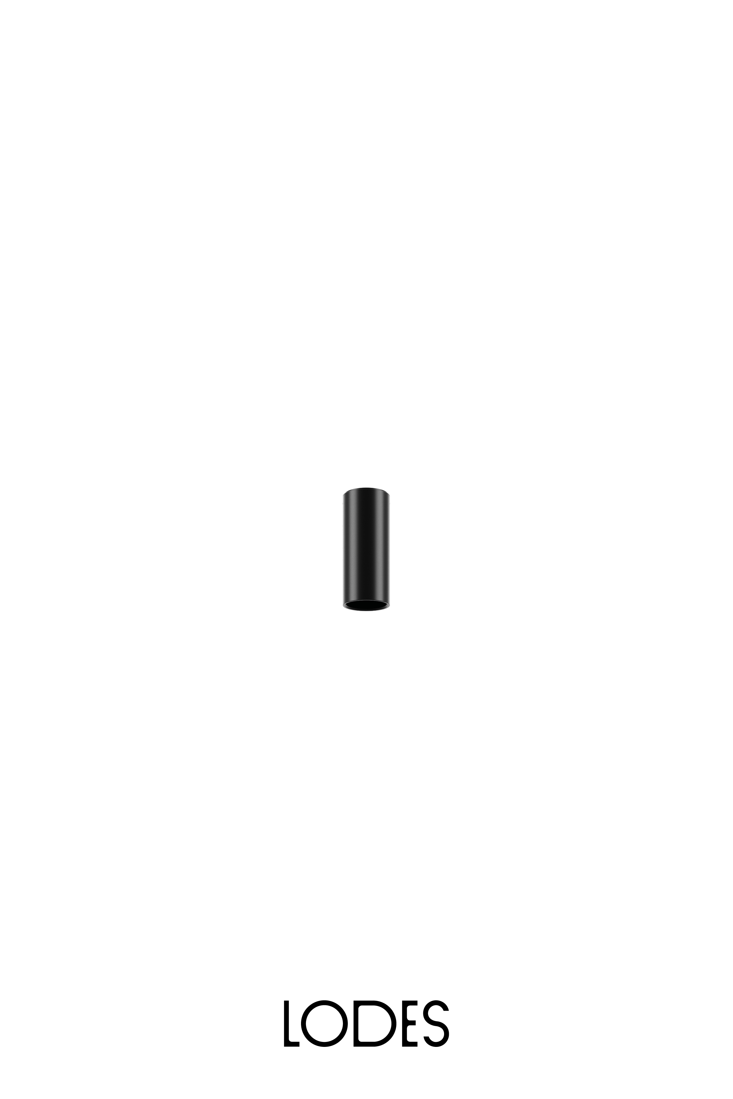 Levně Lodes Stropní svítidlo A-Tube mini, v.14cm, 1xGU10 Barva: Matná černá