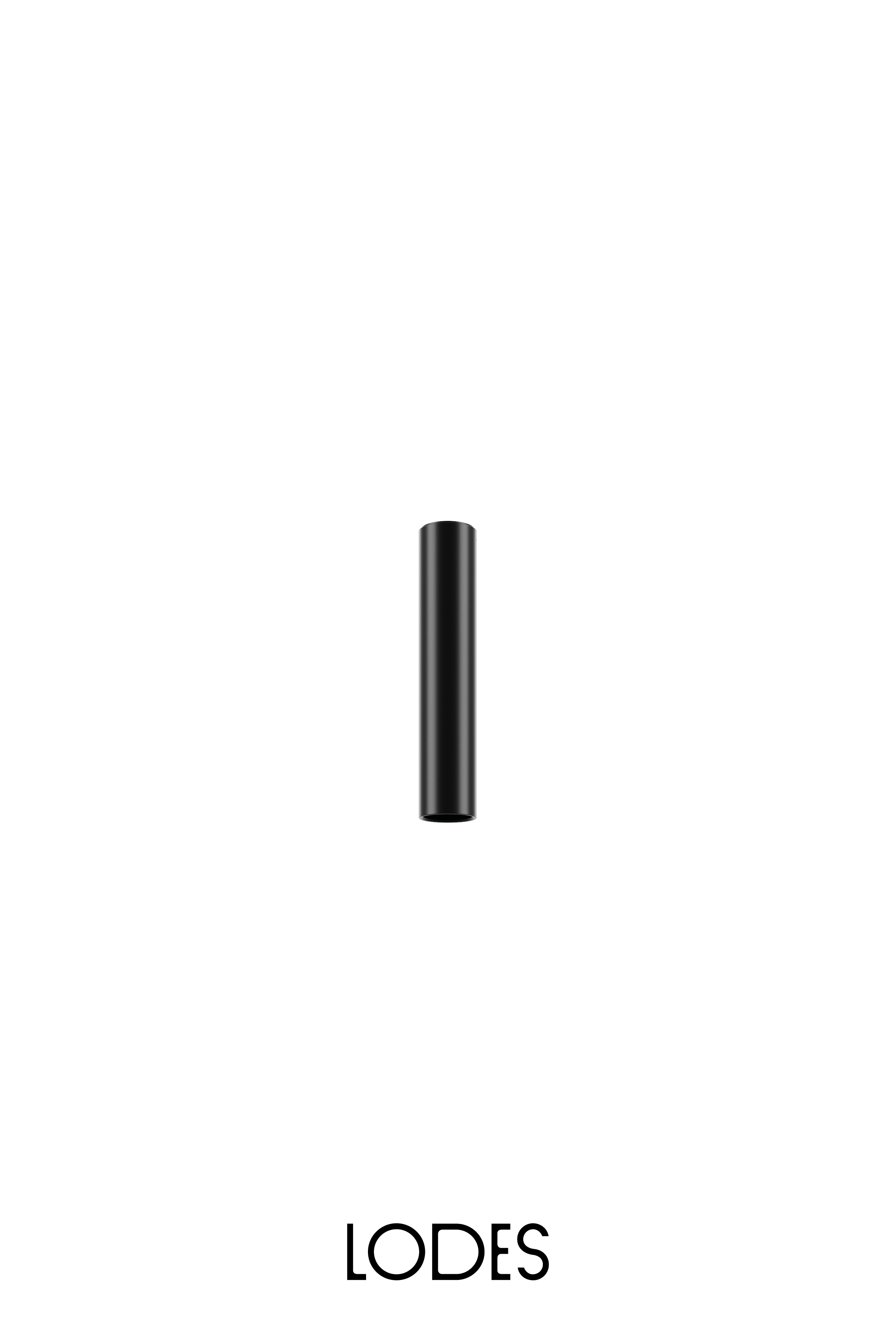 Levně Lodes Stropní svítidlo A-Tube S, v.30cm, 1xGU10 Barva: Matná černá
