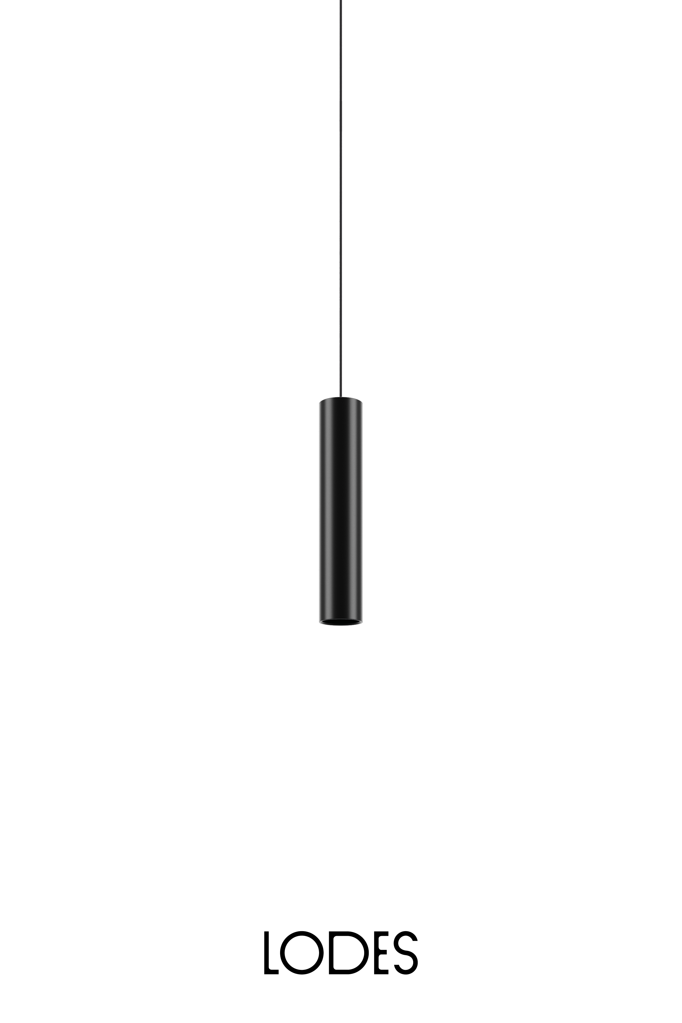 Levně Lodes Závěsné svítidlo A-Tube S, v.30cm, 1xGU10 Barva: Matná černá