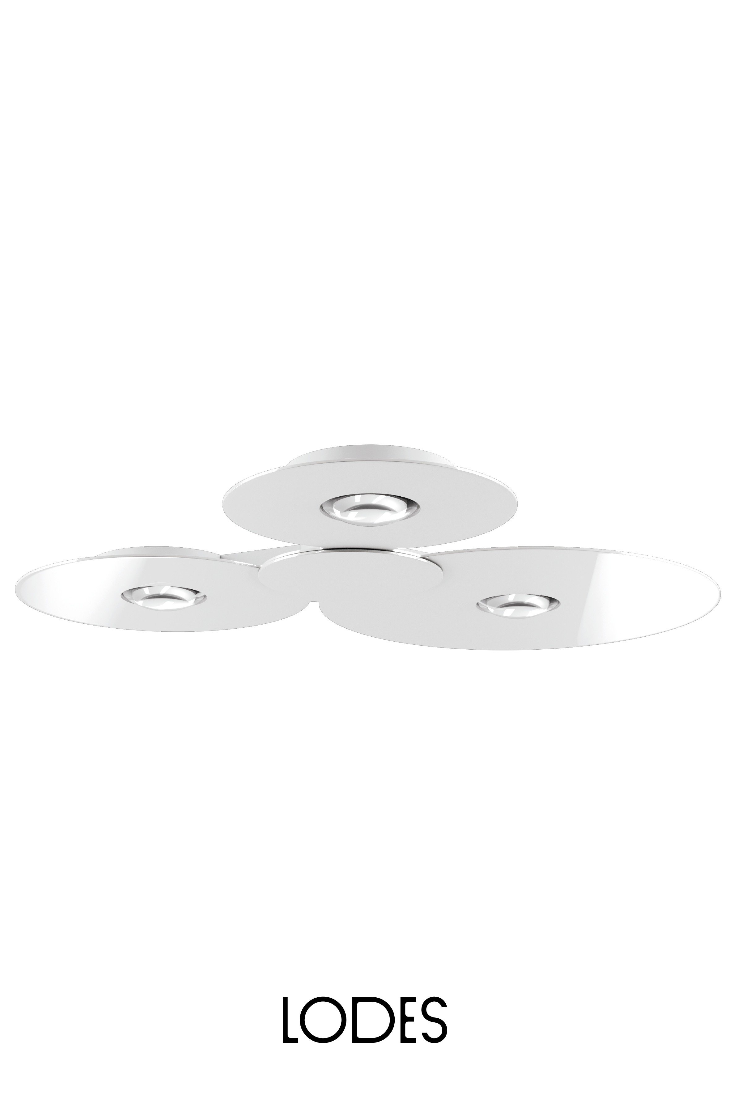 Levně Lodes LED stropní svítidlo Bugia Mega, d. 79,6 cm, 3x15W Barva: Bílá, Teplota světla: 2700K - teplá bílá