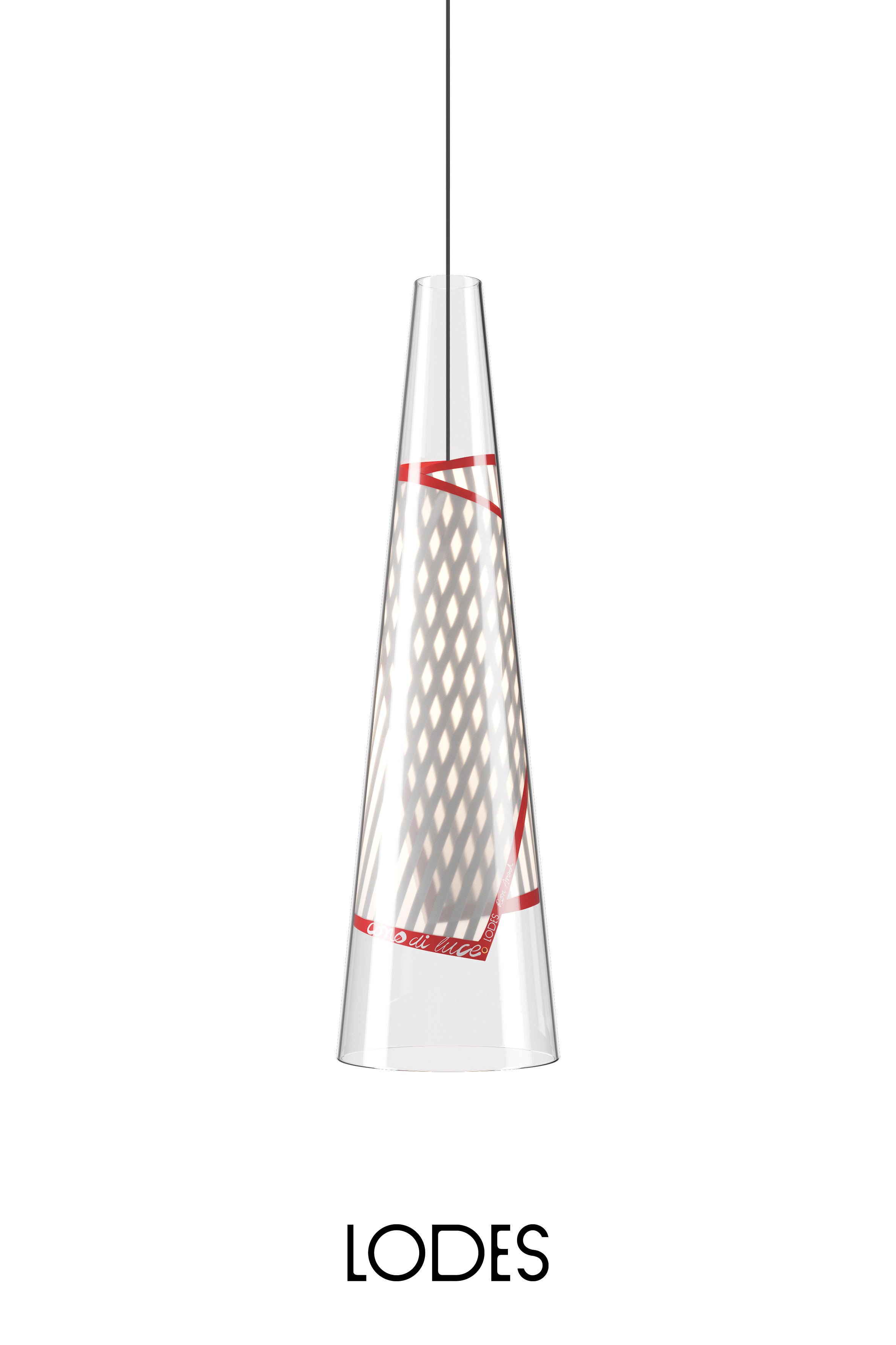 Levně Lodes LED závěsné svítidlo Cono di Luce S, 2700K, 1x7W Barva: Červená