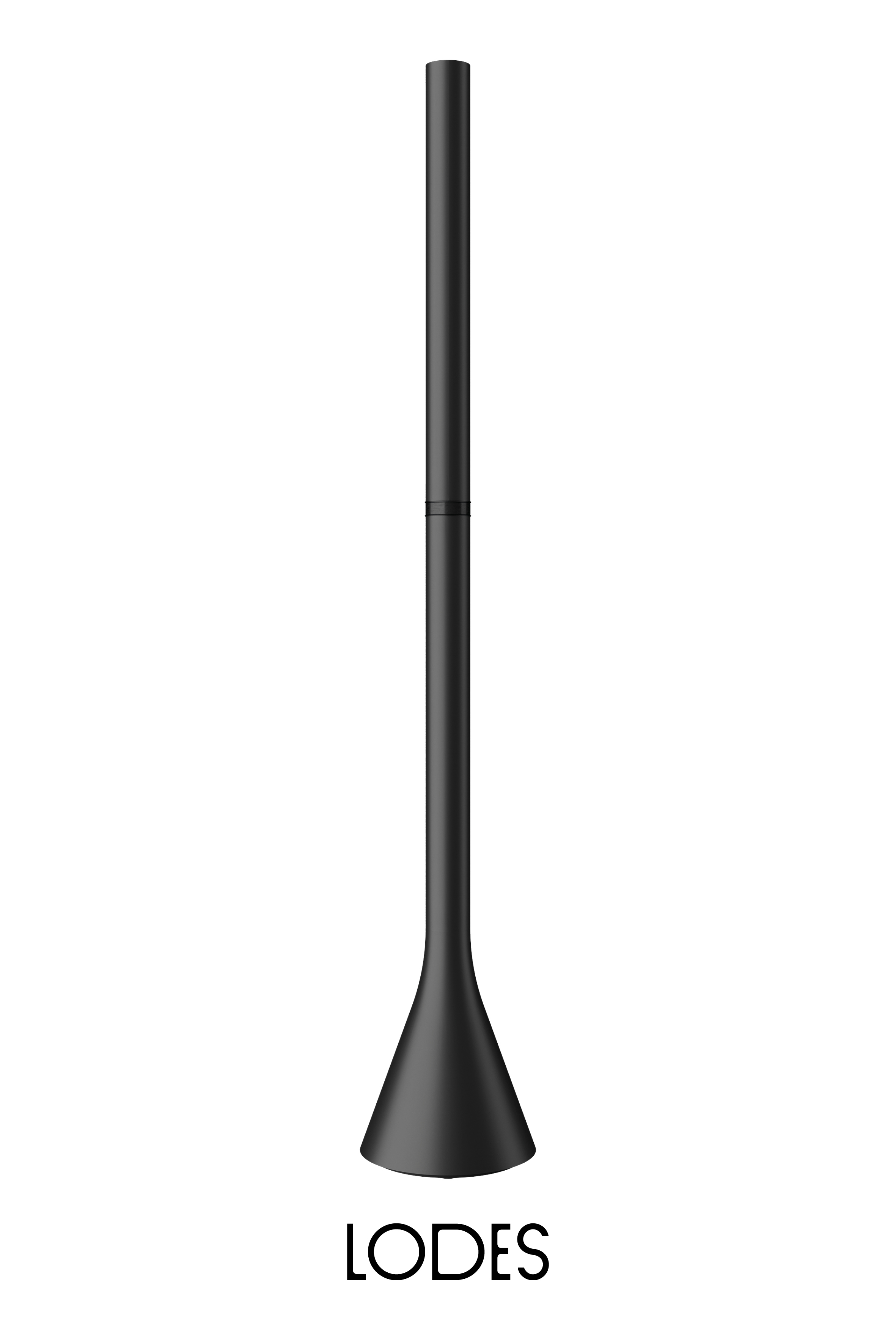 Levně Lodes LED stmívatelná stojací lampa Croma, v. 186 cm, 1x42W Barva: Matná černá