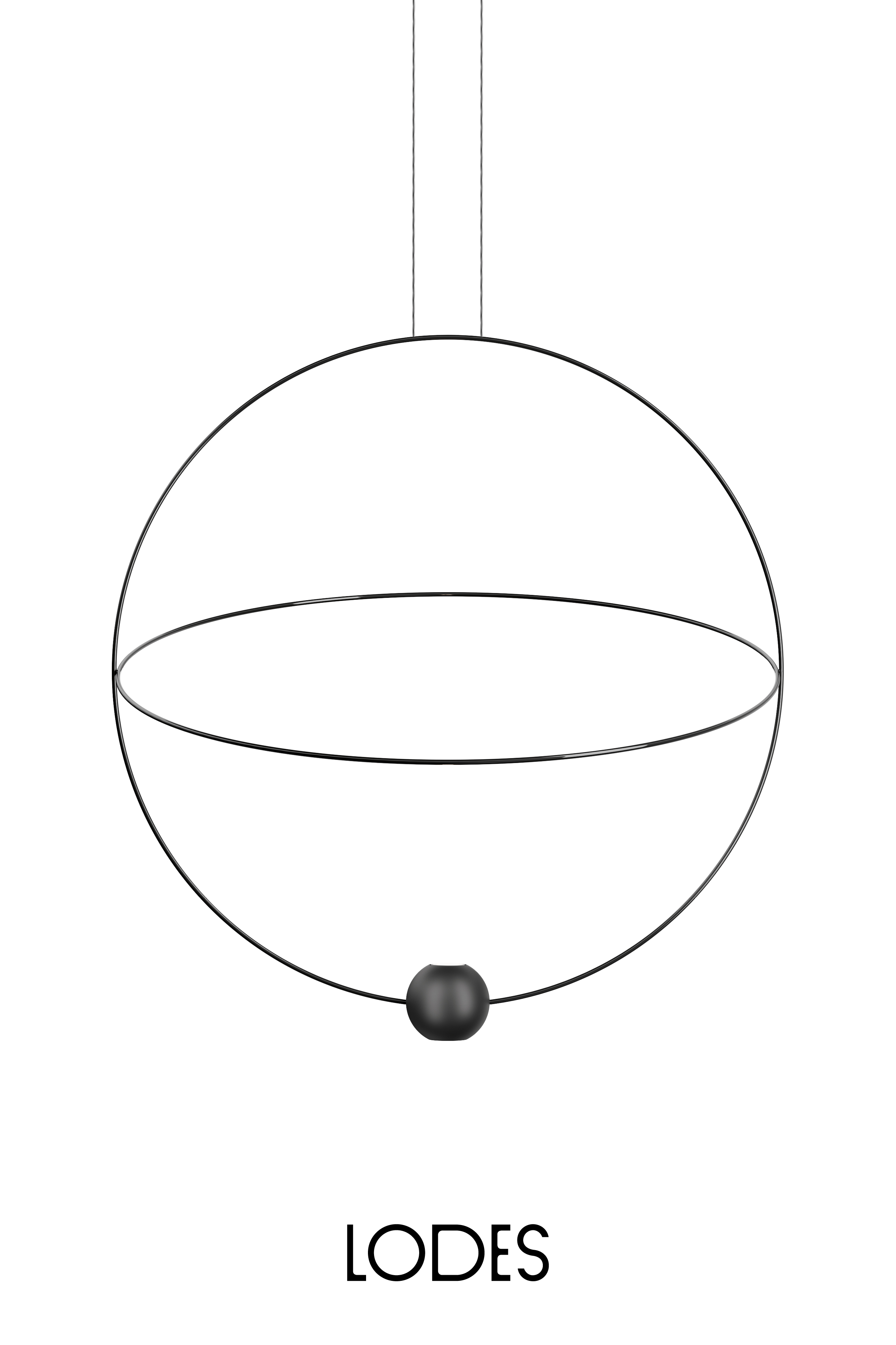 Levně Lodes LED závěsné svítidlo Elara L, 1x9W + 1x18W pr. 80cm Barva: Černá, Teplota světla: 2700K - teplá bílá