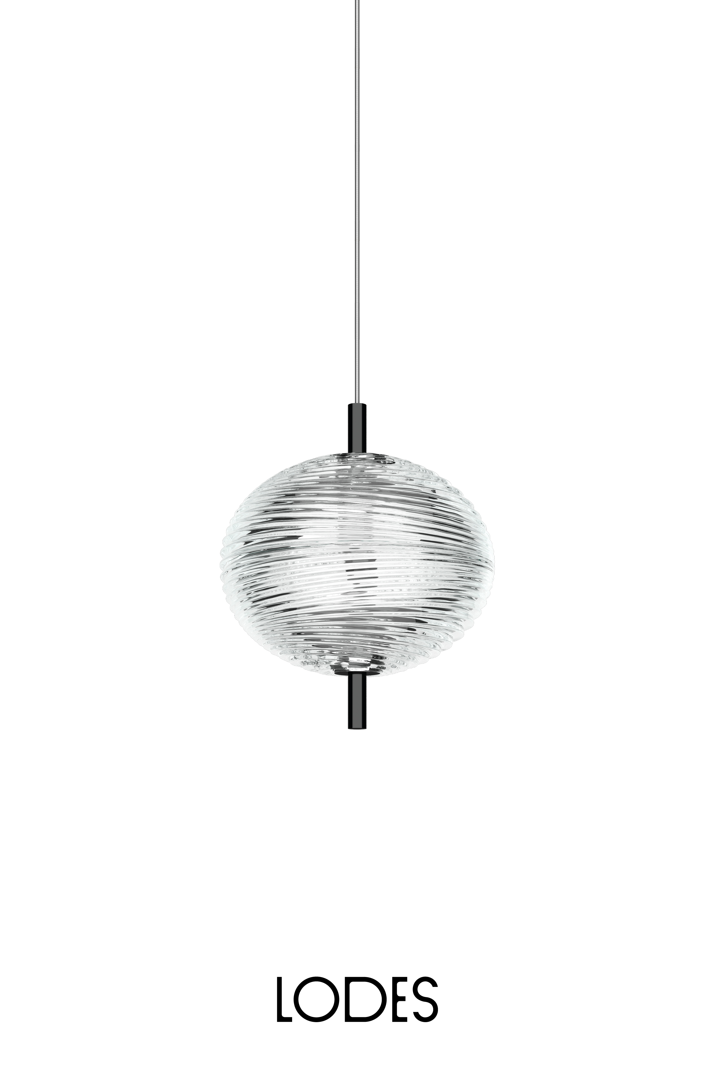 Levně Lodes LED závěsné svítidlo Jefferson Mini, v.17,5cm, 1x3W Barva: Černý chrom