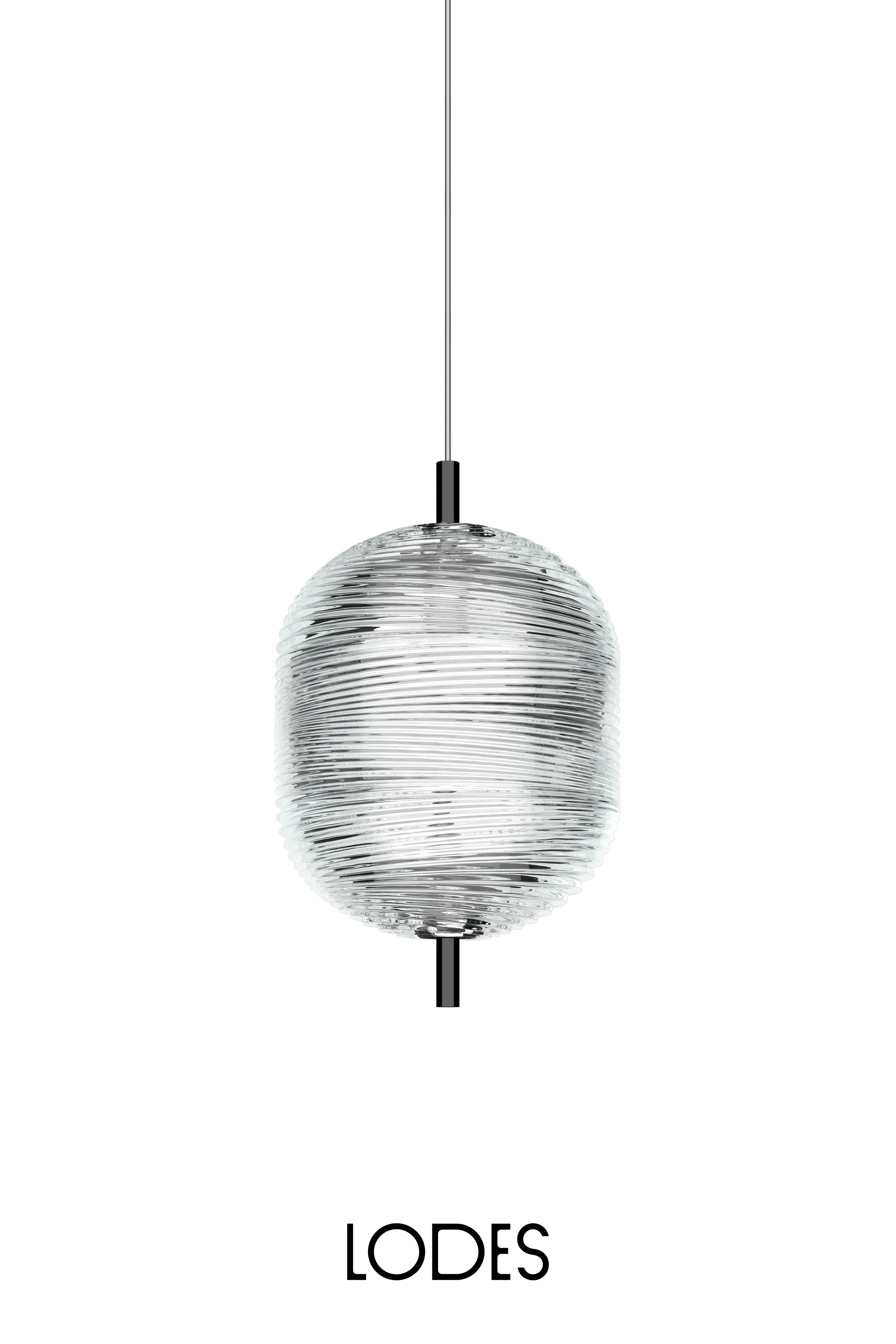 Levně Lodes LED závěsné svítidlo Jefferson S, v.23,5cm, 1x3W Barva: Černý chrom