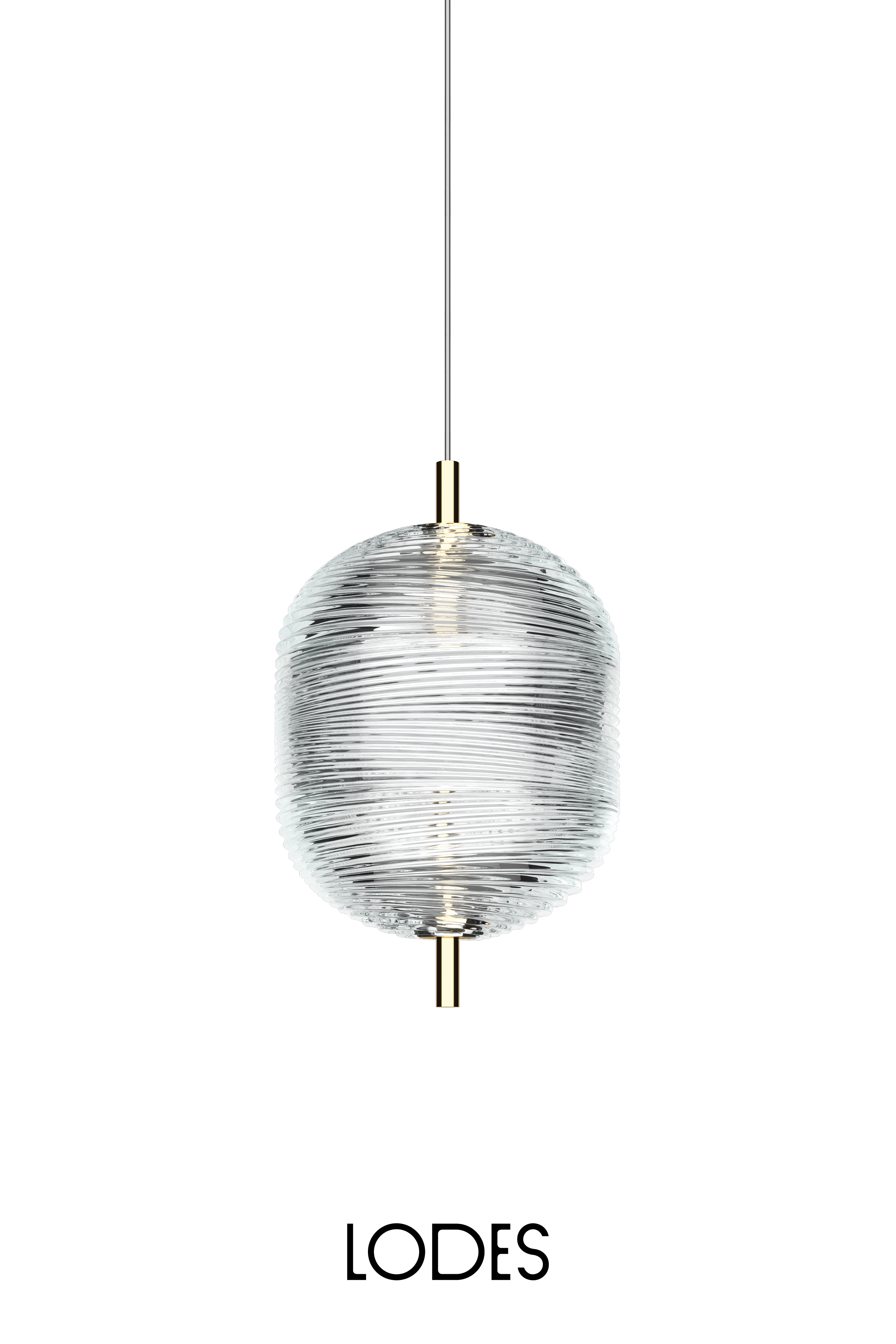 Levně Lodes LED závěsné svítidlo Jefferson S, v.23,5cm, 1x3W Barva: Zlatá