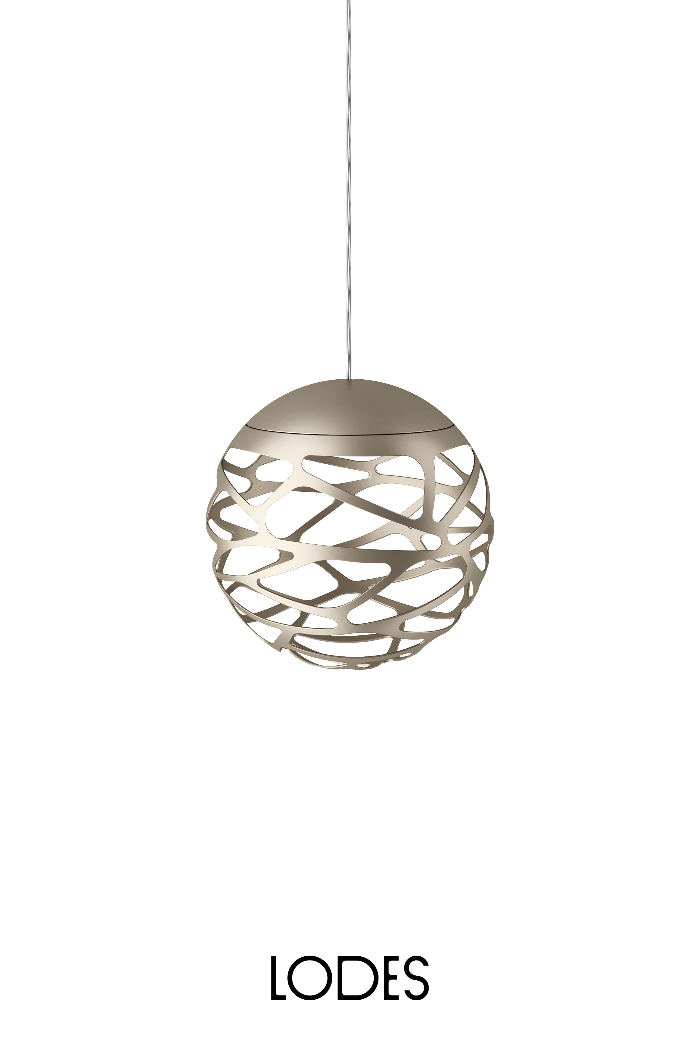 Levně Lodes LED závěsné svítidlo Kelly Cluster, Ø 18 cm, 2700 K, 1x7W Barva: Matná champagne