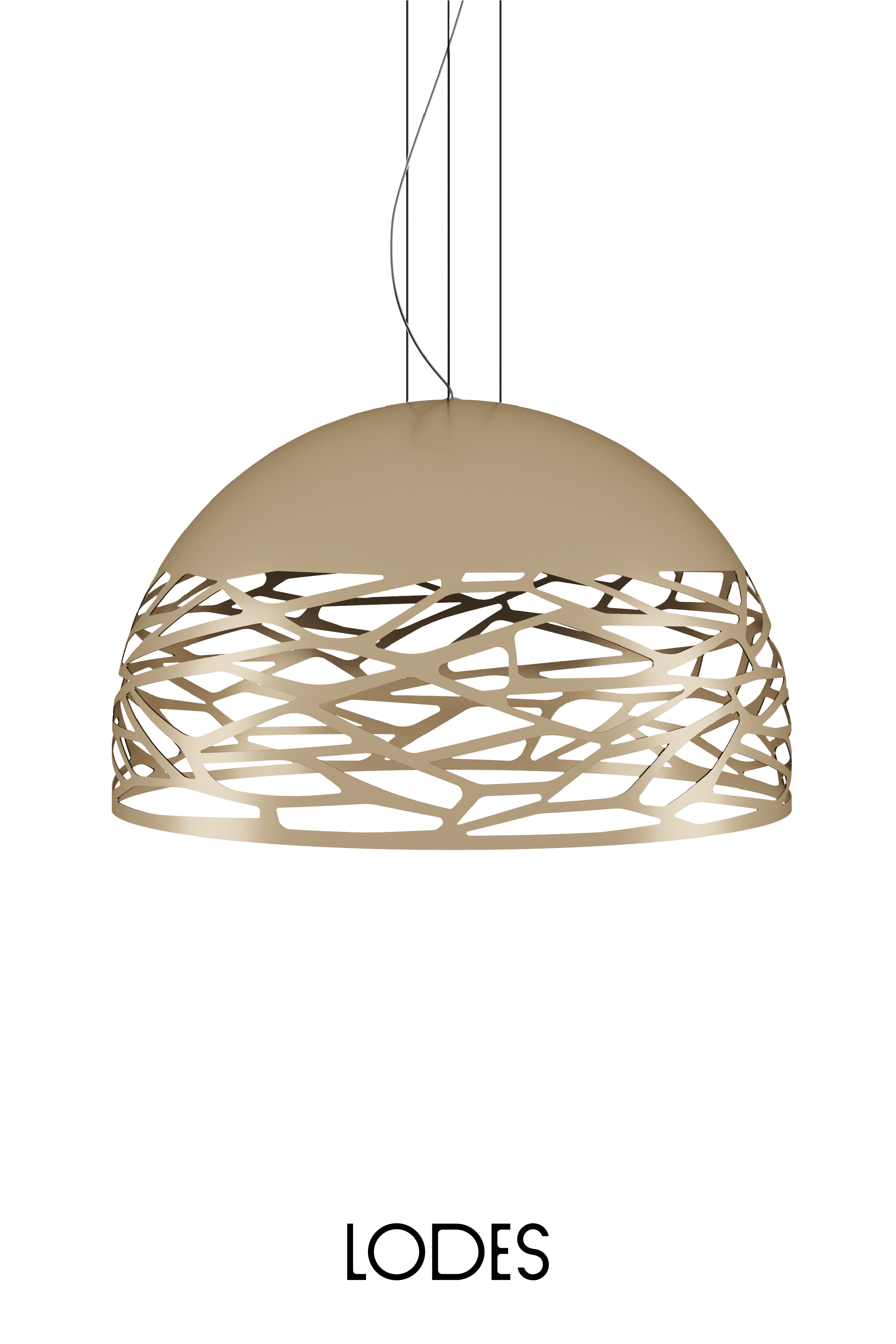Levně Lodes Závěsné svítidlo Kelly L Dome, Ø 80 cm, 4xE27 Barva: Matná champagne