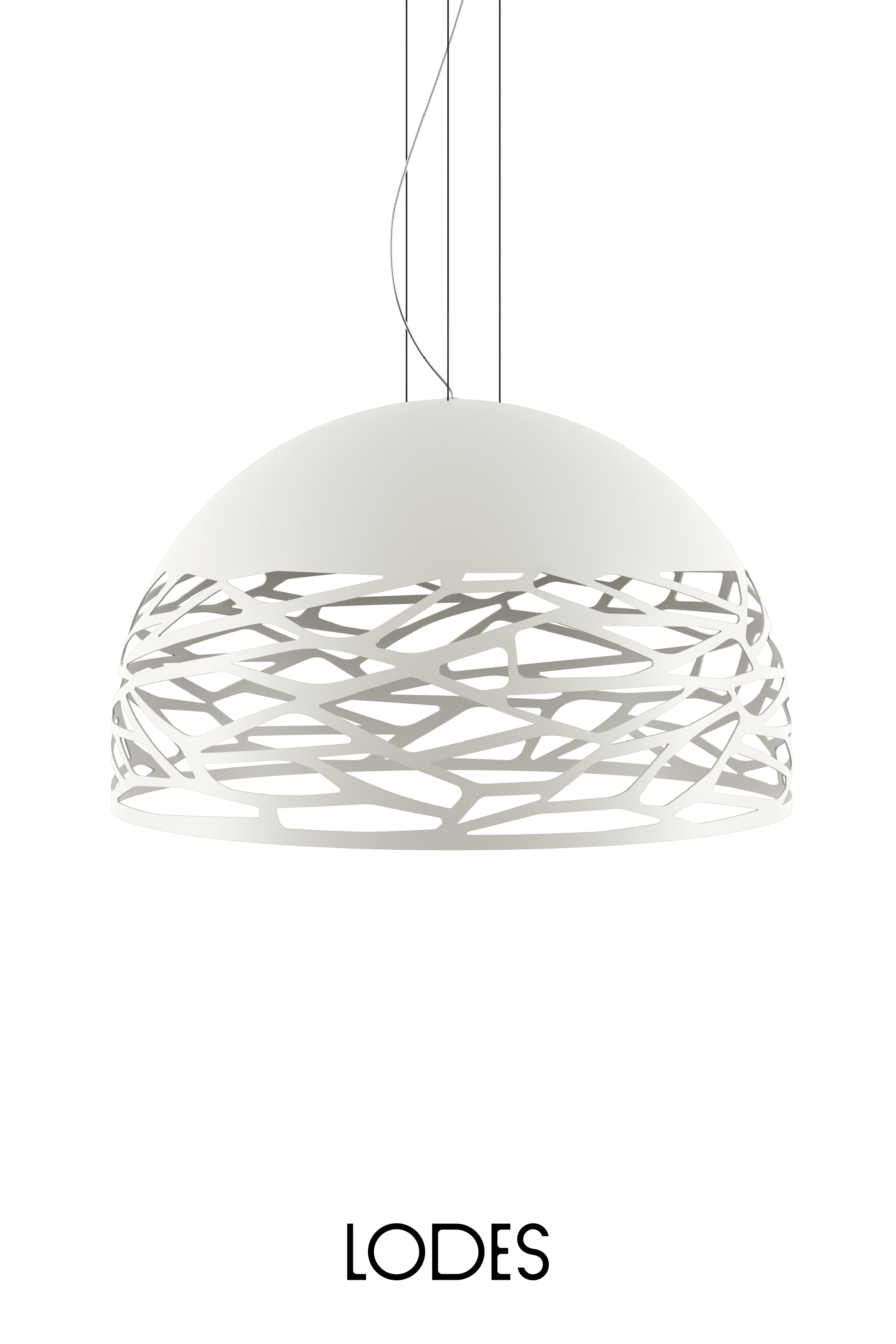 Levně Lodes Závěsné svítidlo Kelly L Dome, Ø 80 cm, 4xE27 Barva: Matná bílá