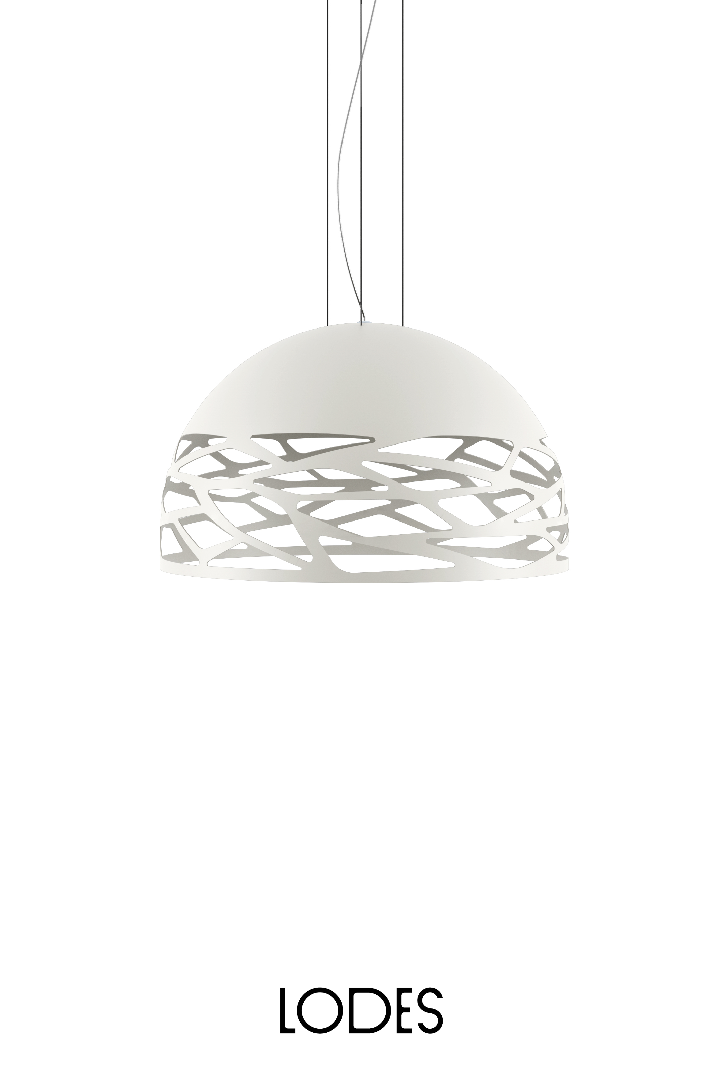 Levně Lodes Závěsné svítidlo Kelly M Dome, Ø 60 cm, 3xE27 Barva: Matná bílá