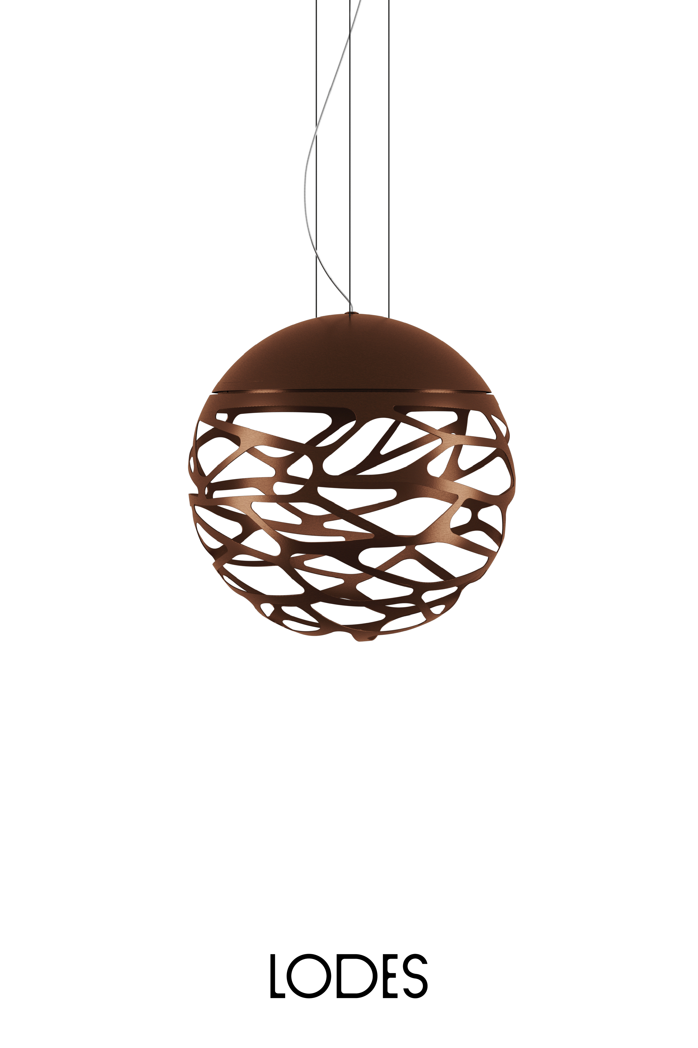 Levně Lodes Závěsné svítidlo Kelly M Sphere,Ø 50 cm, 3xE27 Barva: Měděný bronz