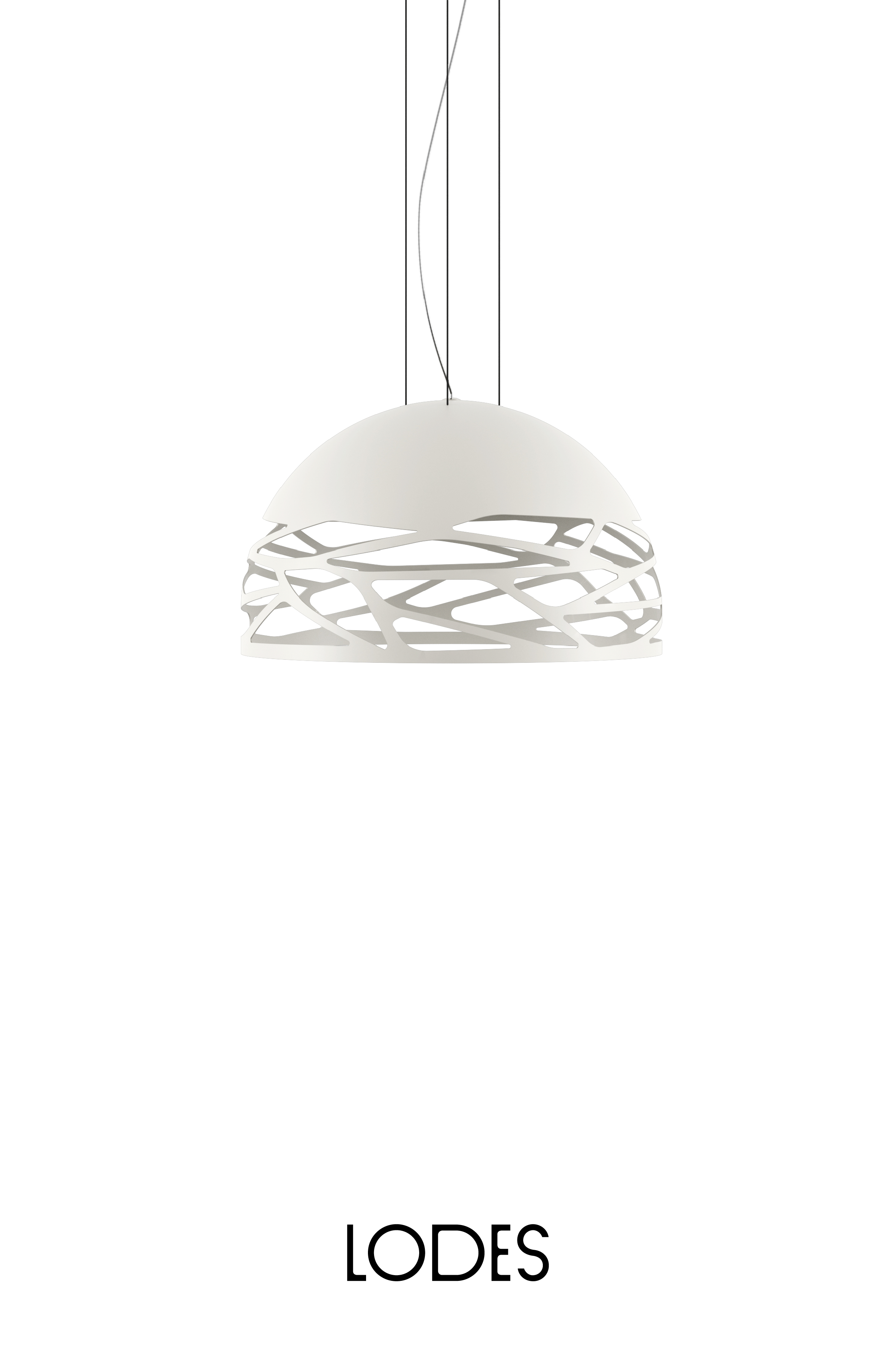 Levně Lodes Závěsné svítidlo Kelly S Dome, Ø 50 cm, 3xE27 Barva: Matná bílá