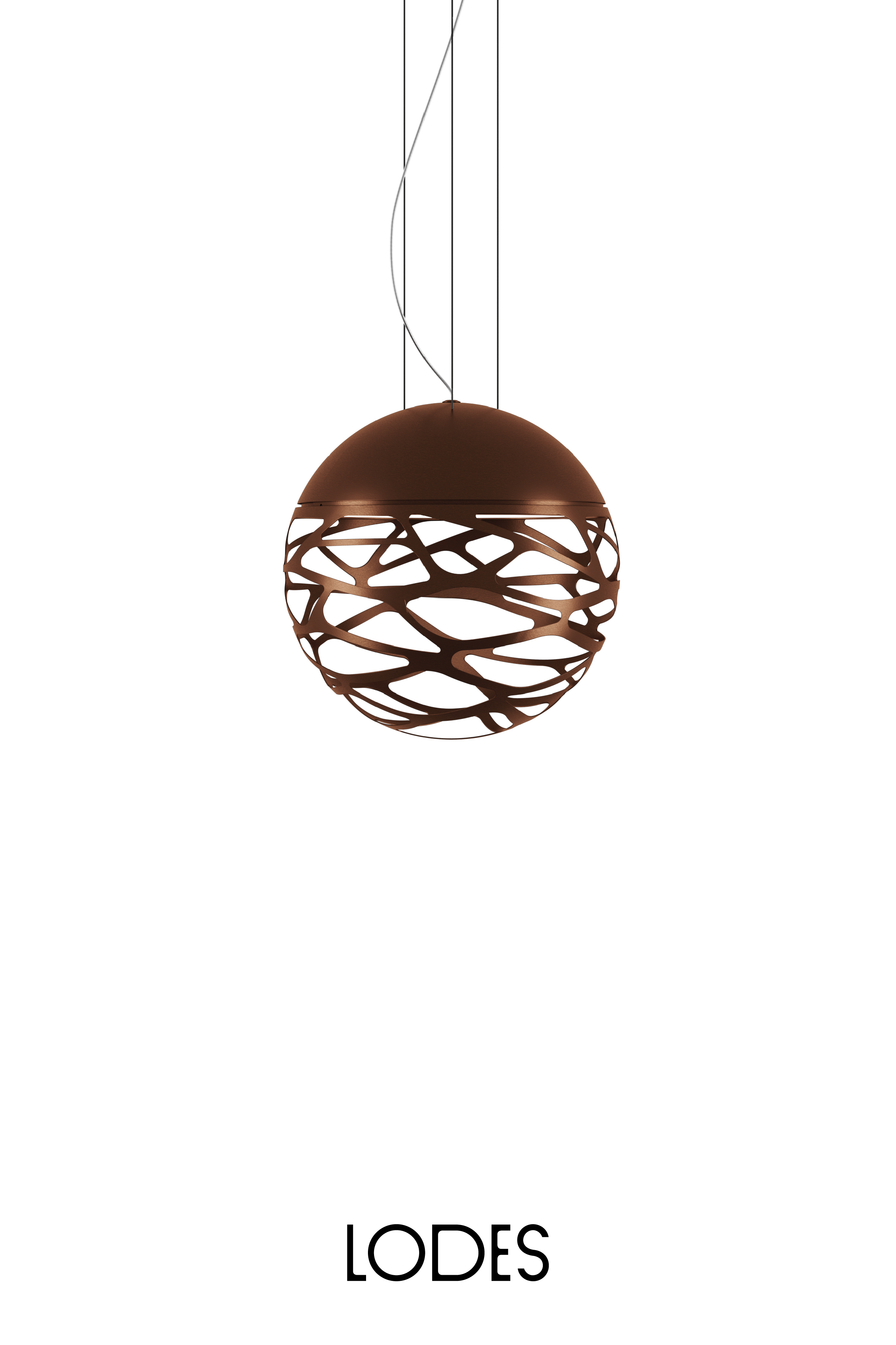 Levně Lodes Závěsné svítidlo Kelly S Sphere, Ø 40 cm, 3xE27 Barva: Měděný bronz