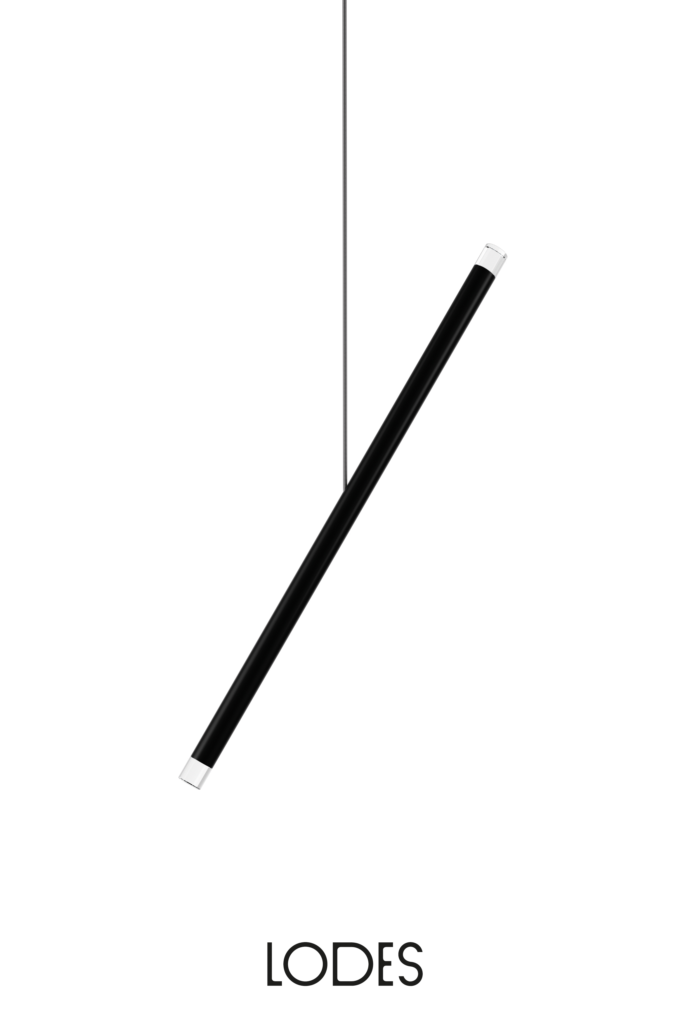 Levně Lodes LED závěsné svitidlo A-Tube Nano Duo, d. 50 cm, 2x1W Barva: Matná černá