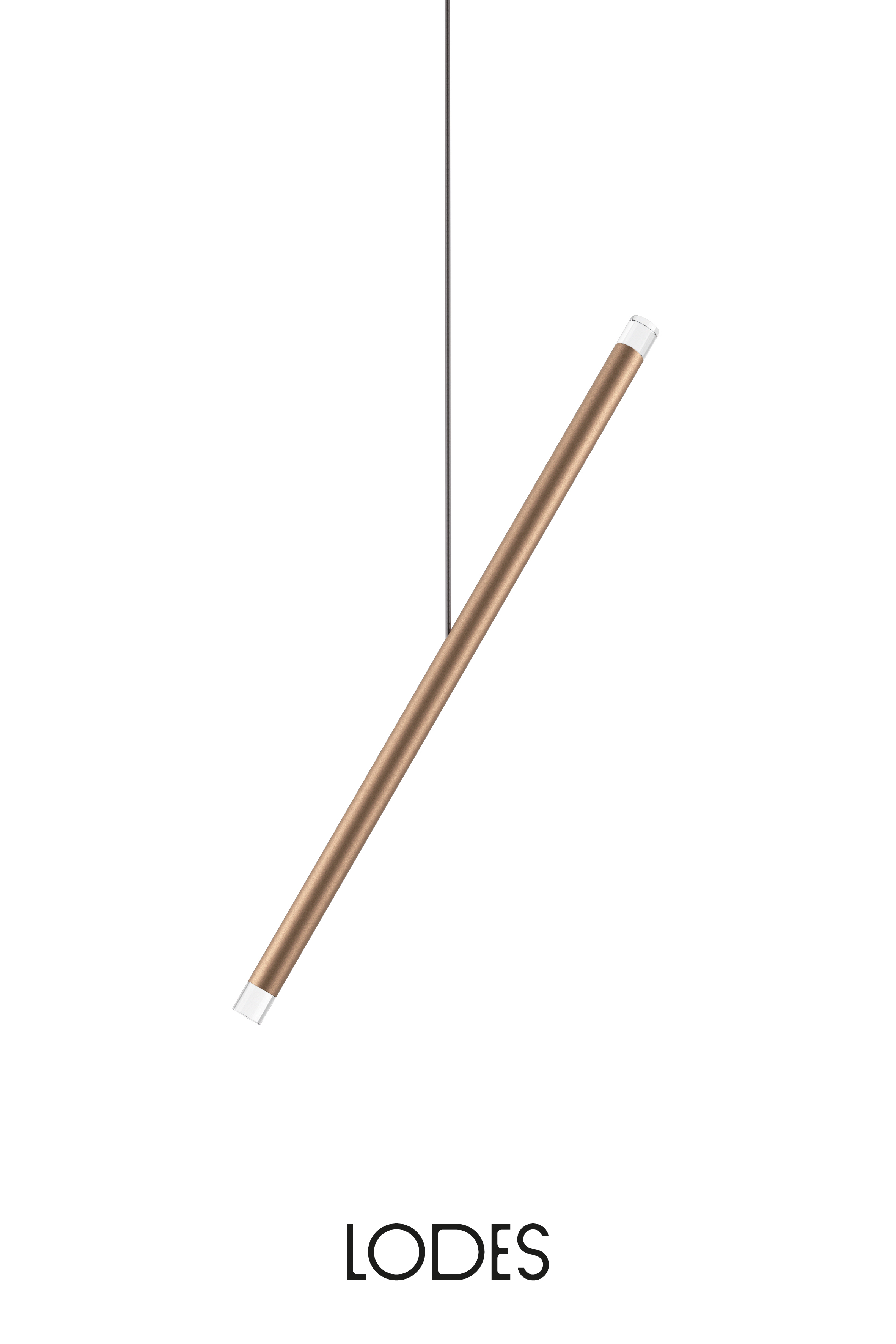 Levně Lodes LED závěsné svitidlo A-Tube Nano Duo, d. 50 cm, 2x1W Barva: Champagne