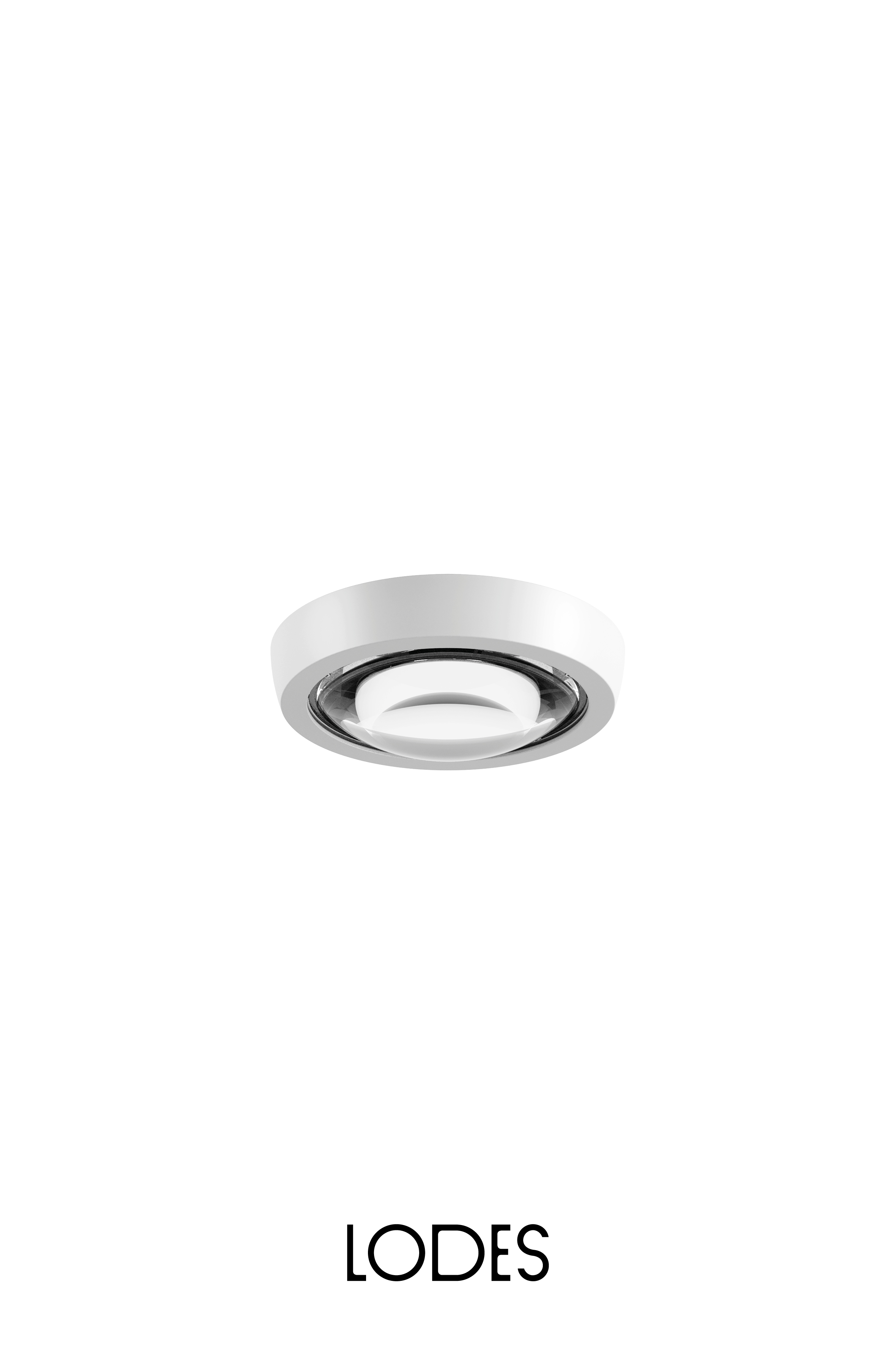 Lodes LED stropní svítidlo Nautilus Spot, Ø 13,4 cm, 1x10W Barva: Matná bílá, Teplota světla: 2700K - teplá bílá