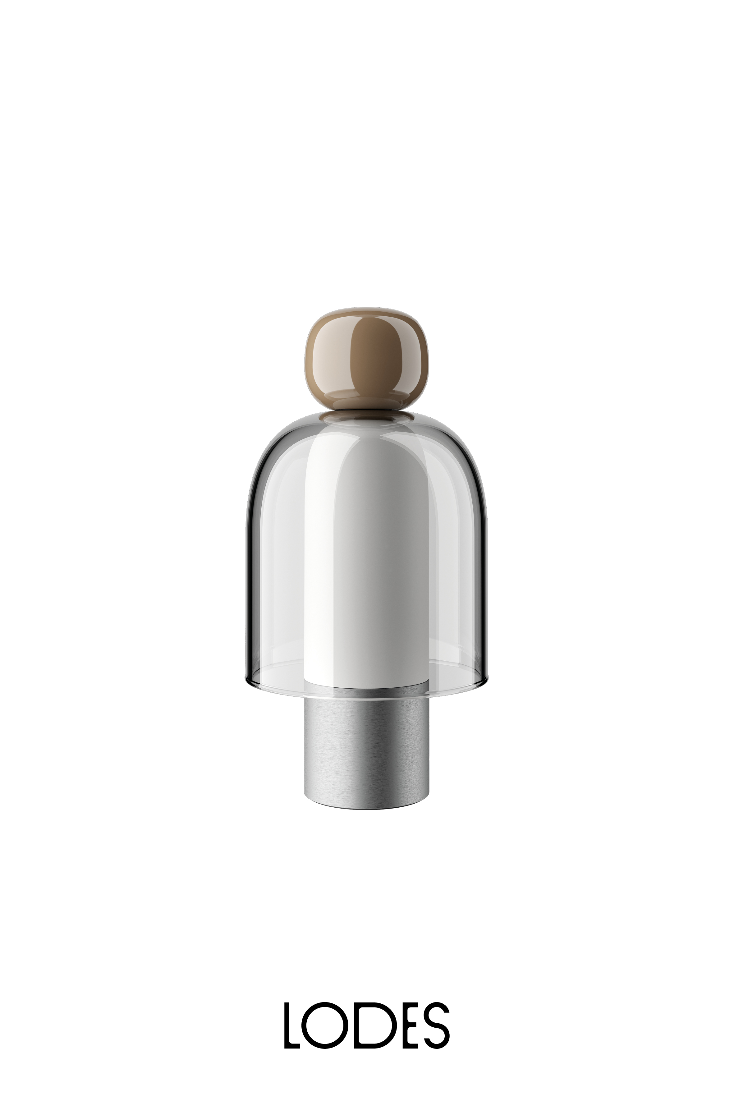 Levně Lodes LED stmívatelná přenosná stolní lampa Easy Peasy, Ø 11,6 cm, 1x5W Barva: Taupe