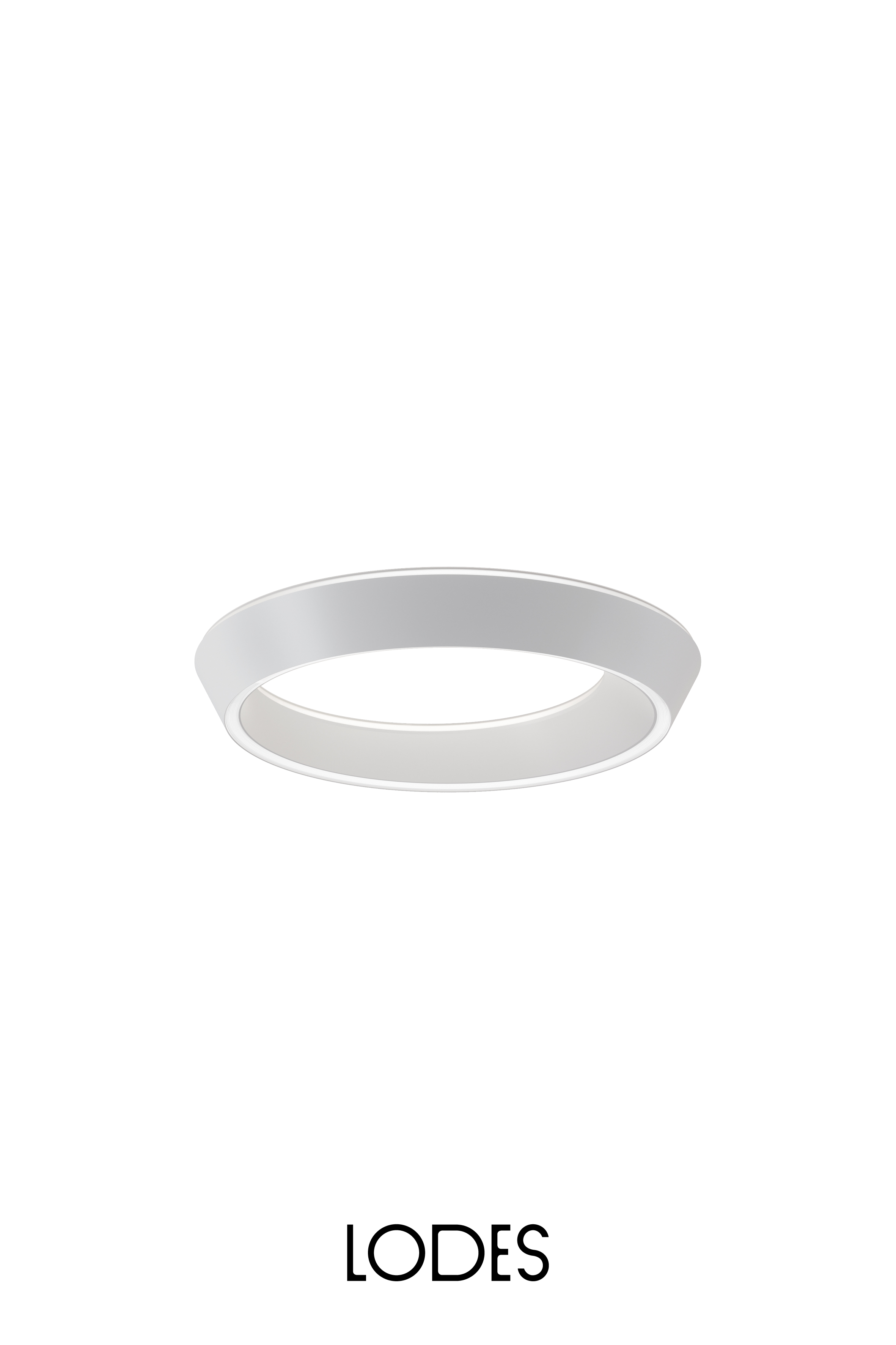 Levně Lodes Designové LED stropní svítidlo Tidal, Ø 45 cm, 1x27W Barva: Matná bílá, Teplota světla: 2700K - teplá bílá
