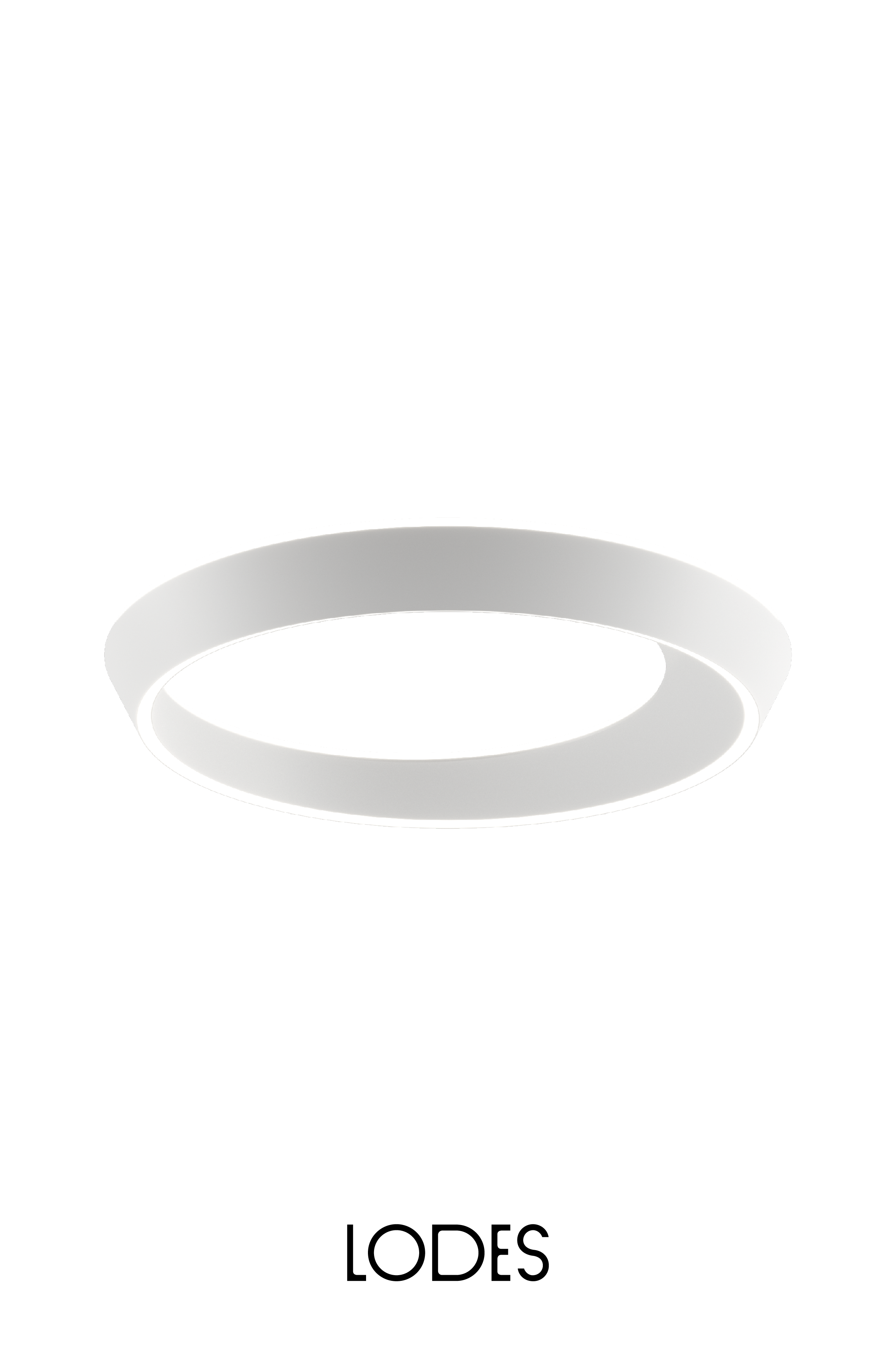 Levně Lodes Designové LED stropní svítidlo Tidal, Ø 60 cm, 1x37W Barva: Matná bílá, Teplota světla: 2700K - teplá bílá